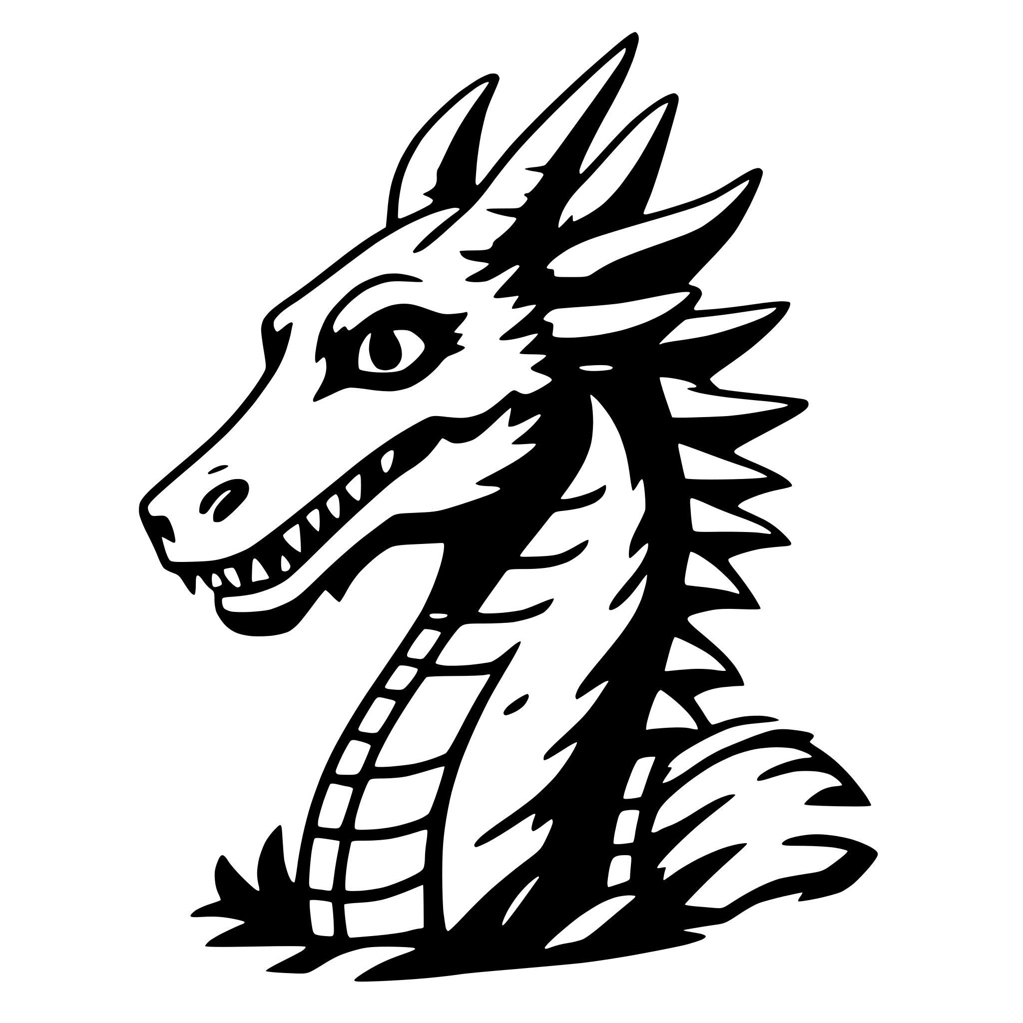 AI-generated SVG of a dragon