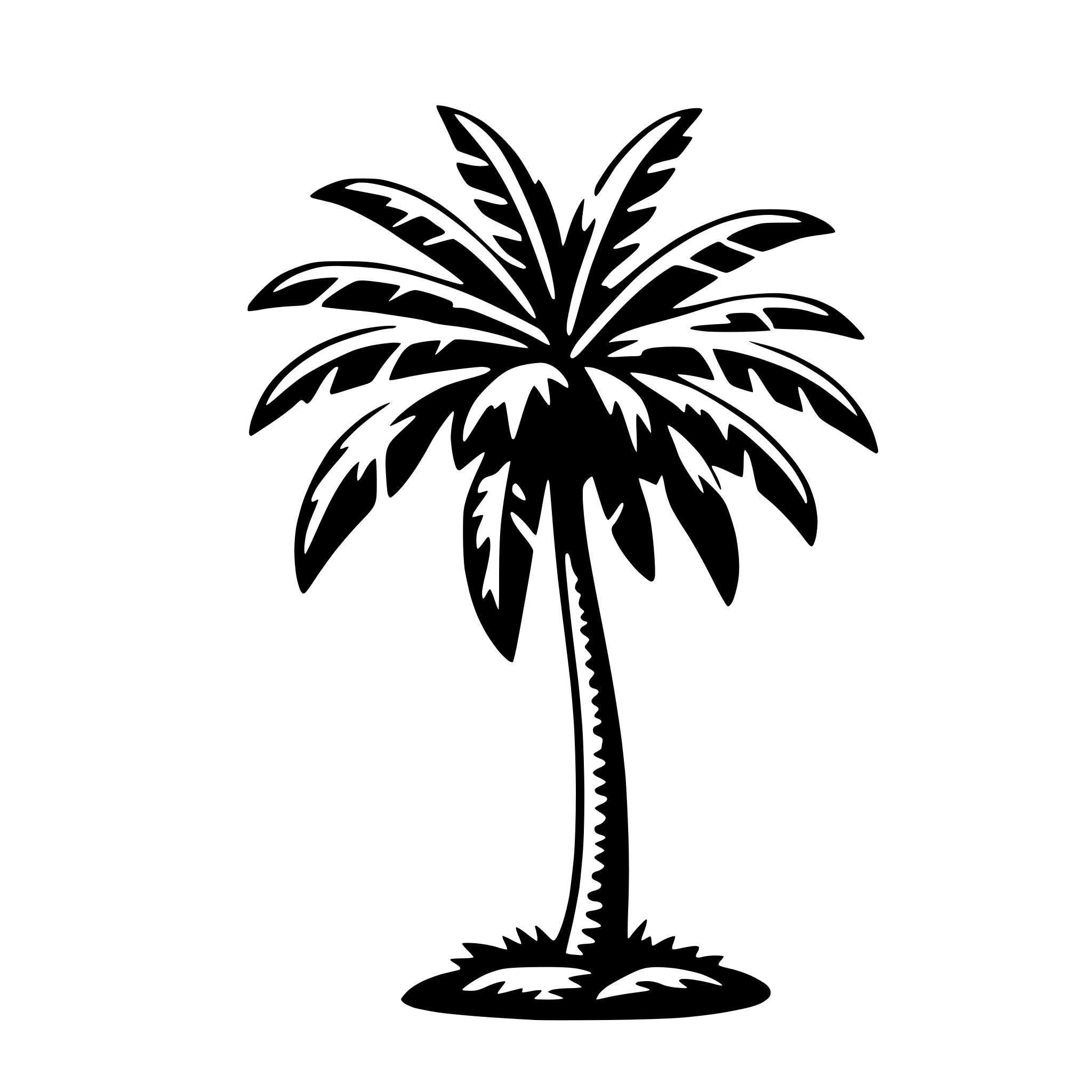 AI-generated SVG of a palm tree