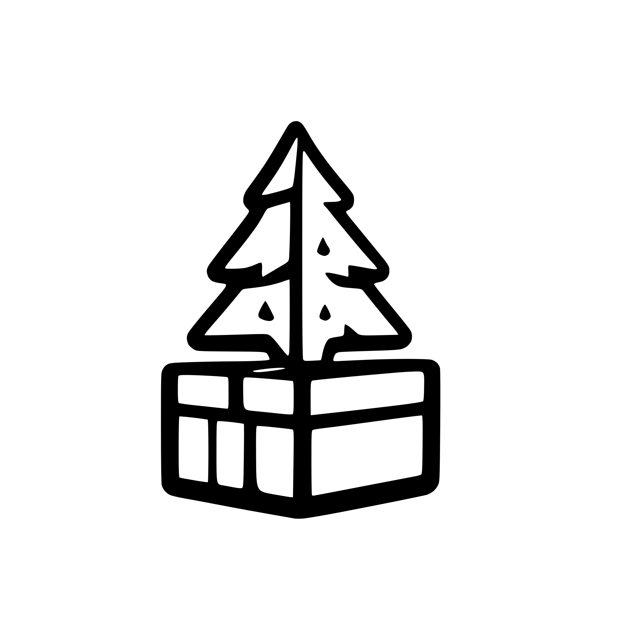 AI-generated SVG of a christmas, tree, gift