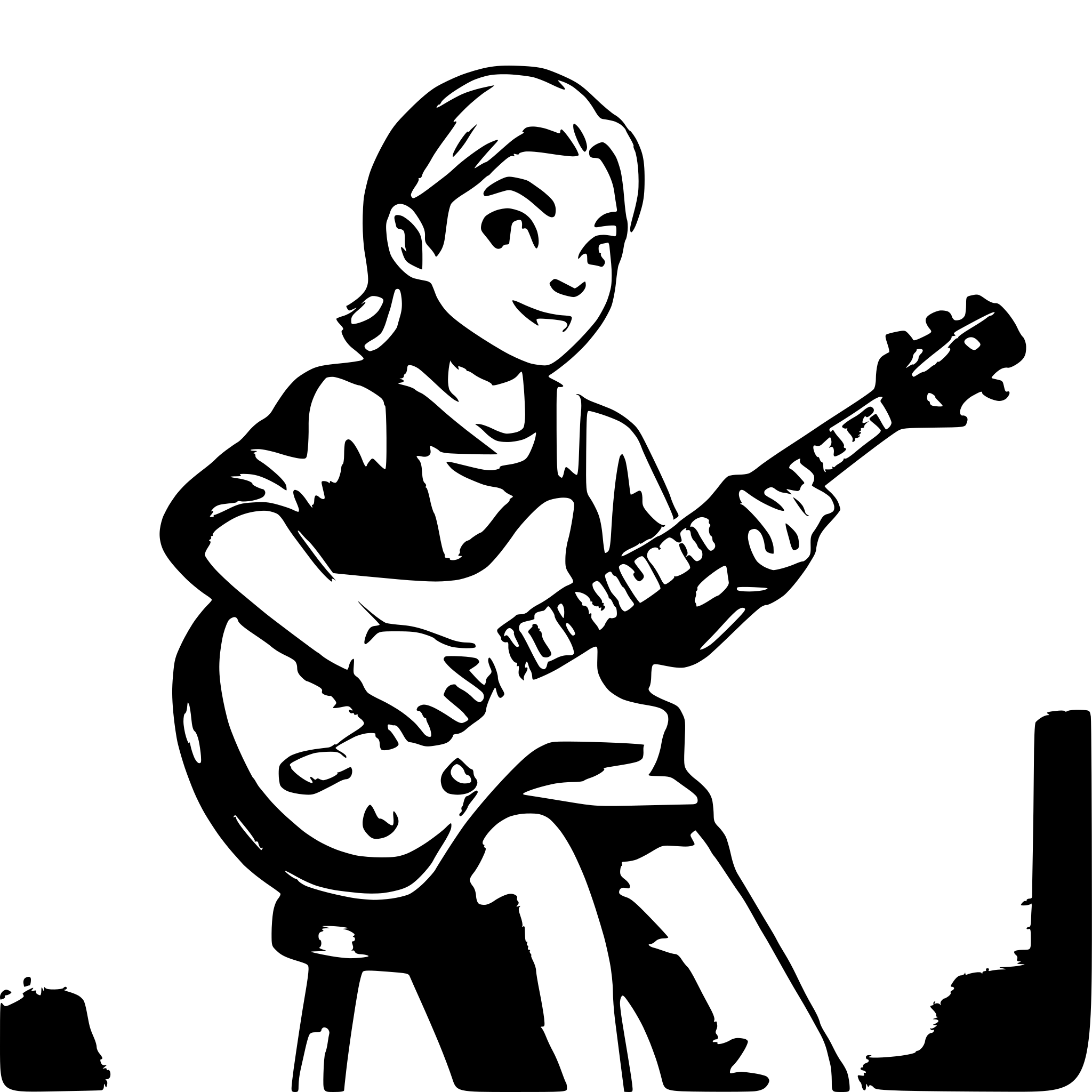 AI-generated SVG of 'Elon mosk playing guitar'