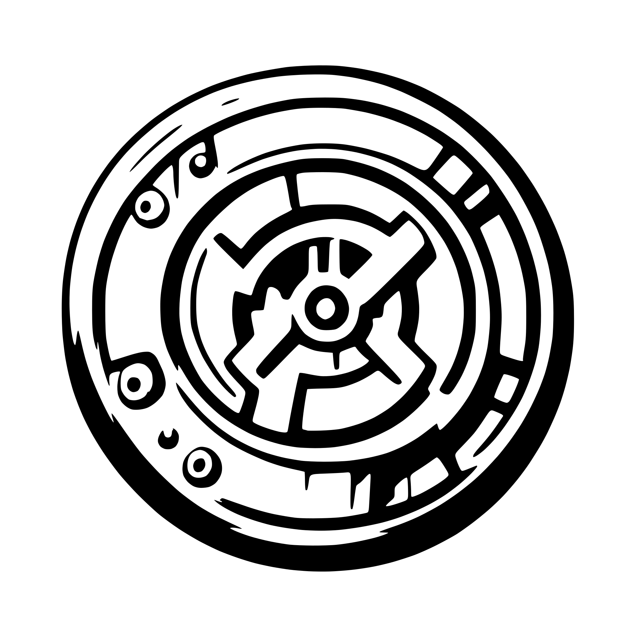 AI-generated SVG of a gear looking like an entry to fallout vault, empty inside