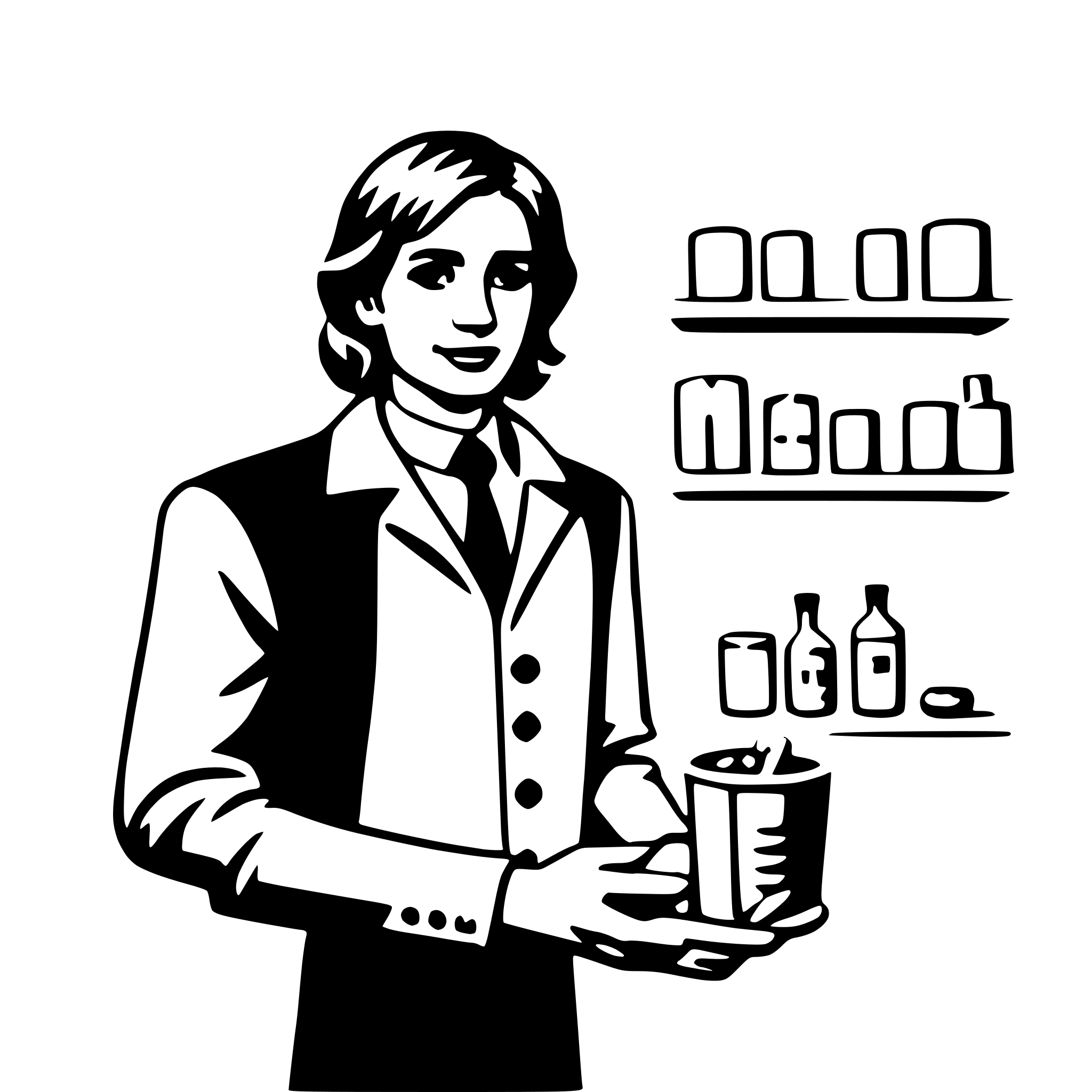 AI-generated SVG of 'pharmacist'