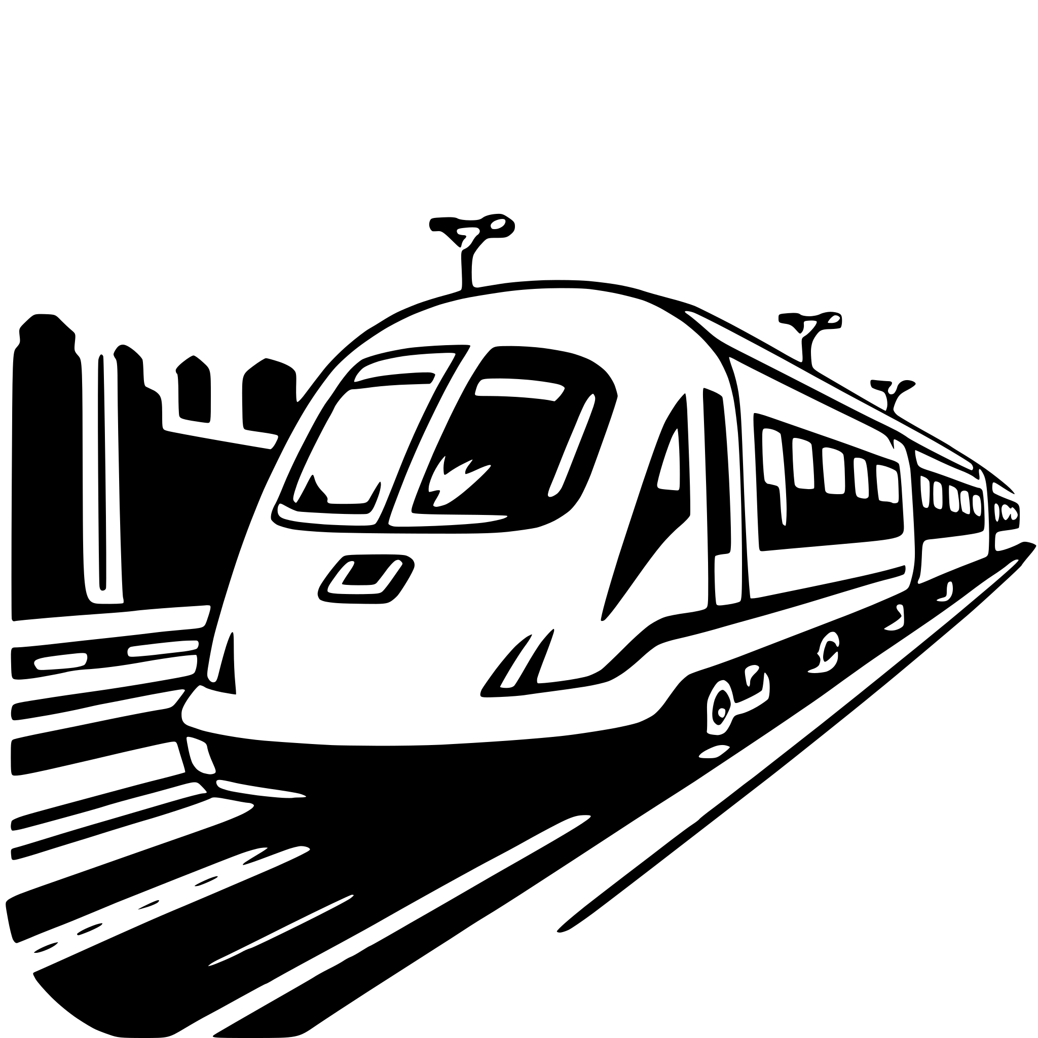 AI-generated SVG of 'maglev train'