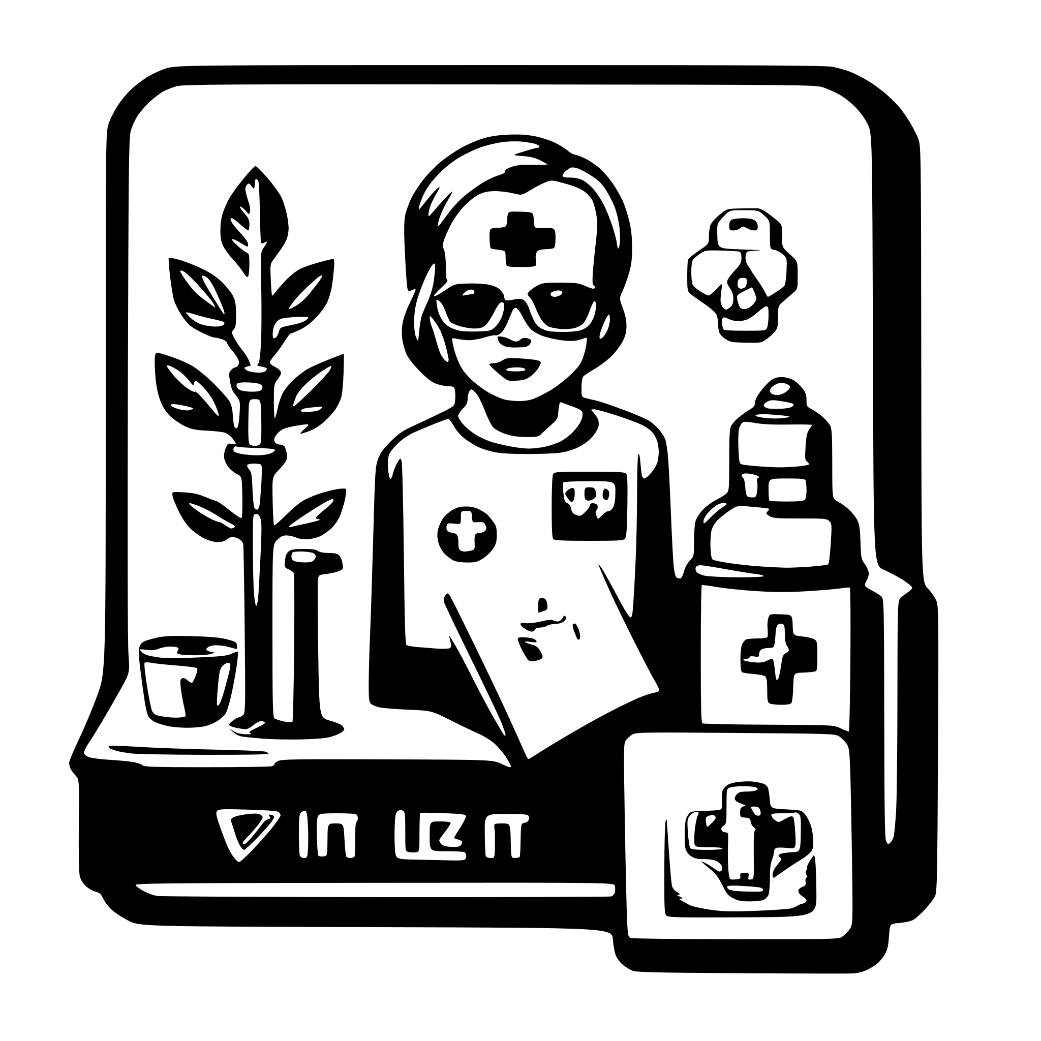 AI-generated SVG of a medical history