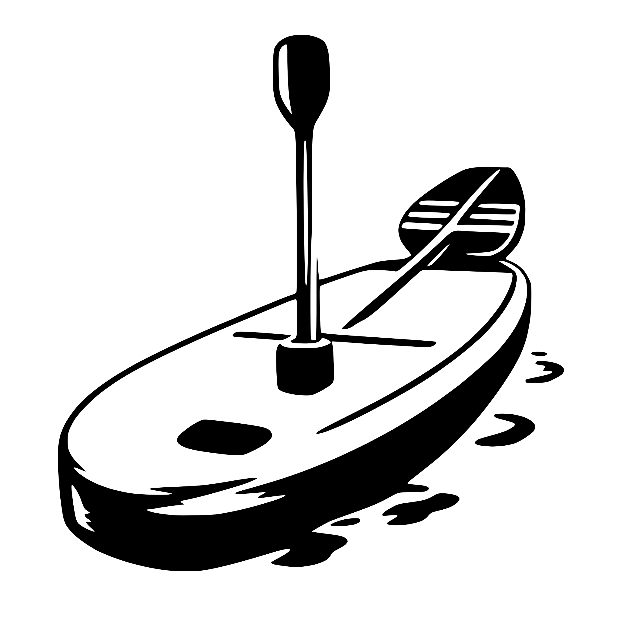 AI-generated SVG of a paddle