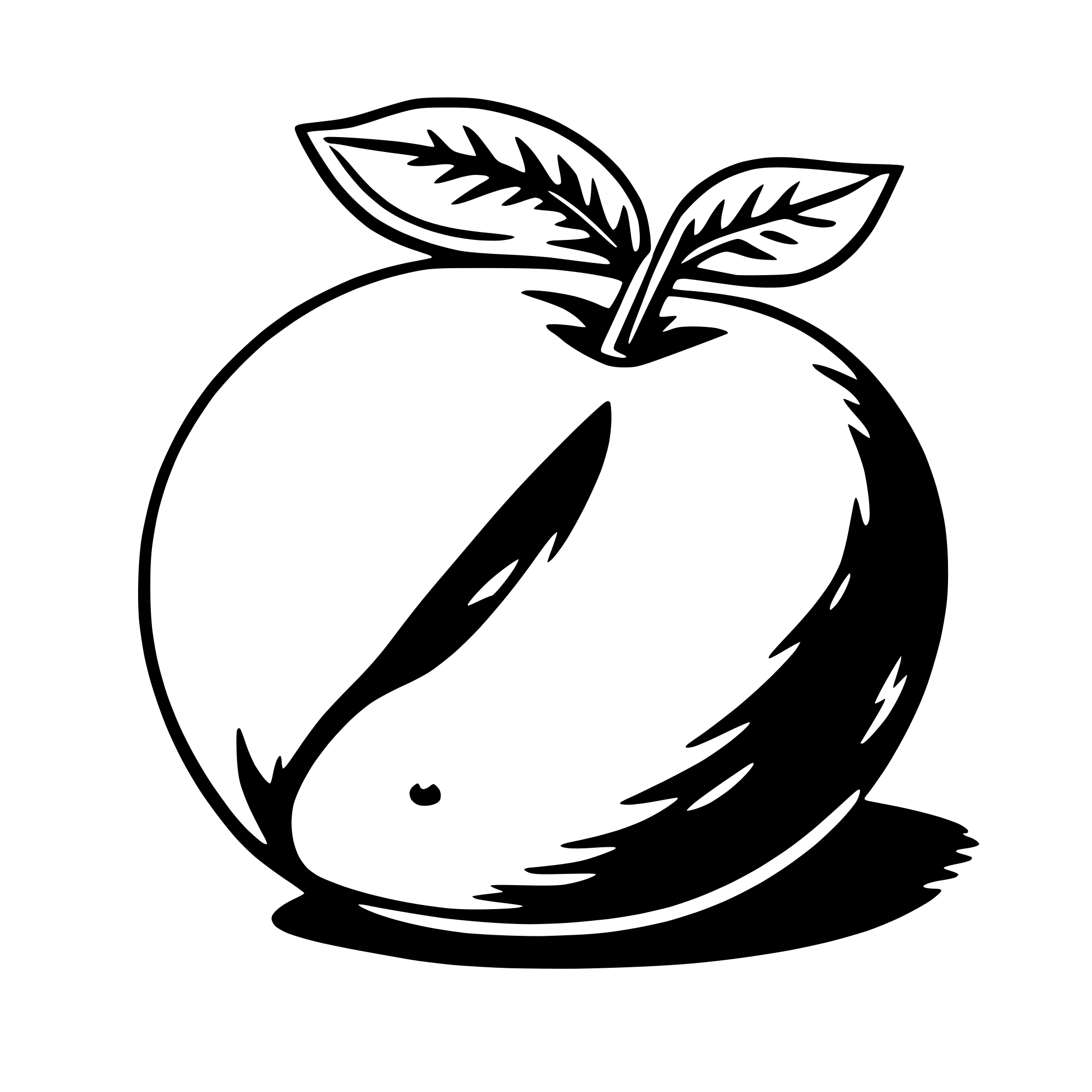 AI-generated SVG of a peach