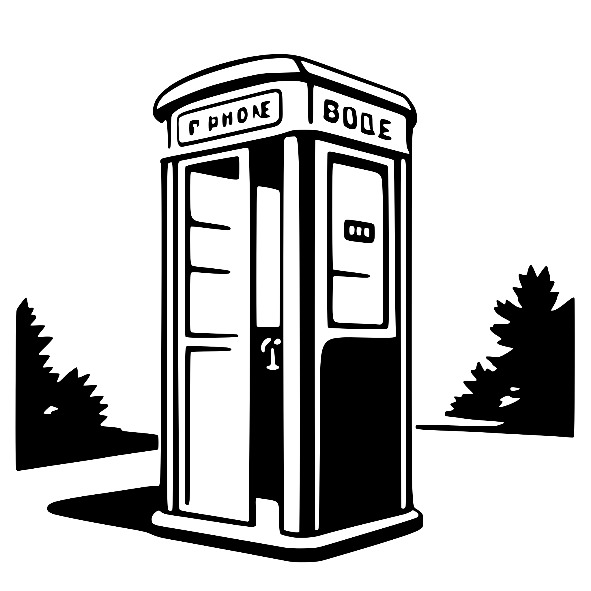 AI-generated SVG of 'phone booth'