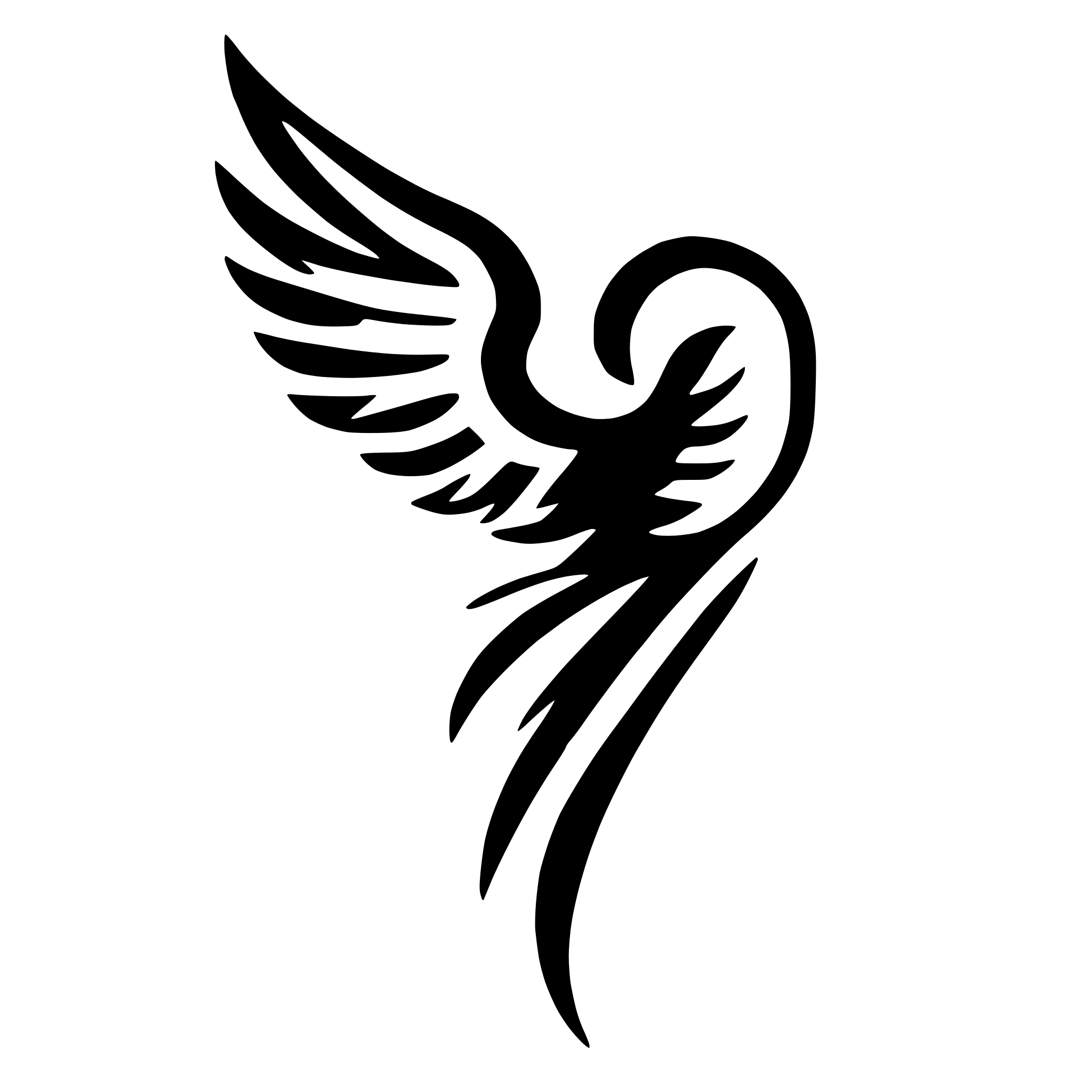 AI-generated SVG of a heart wings