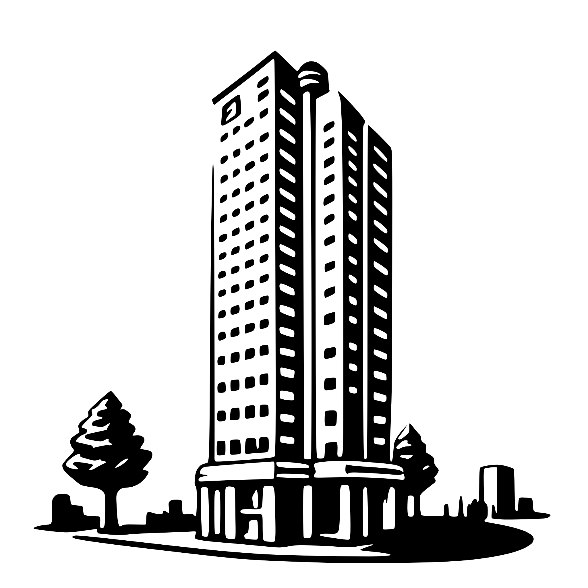 AI-generated SVG of 'skyscraper'