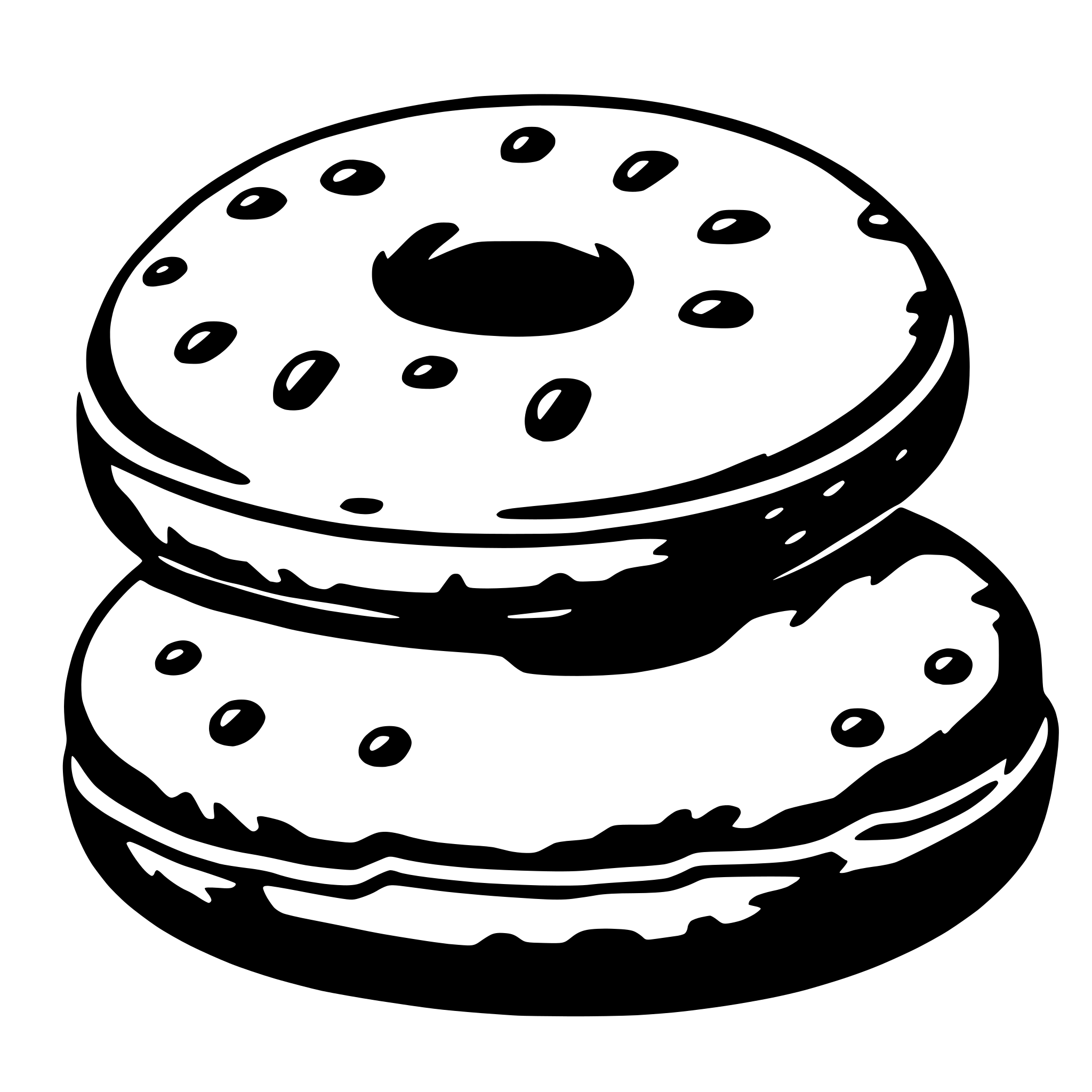 AI-generated SVG of 'bagel'