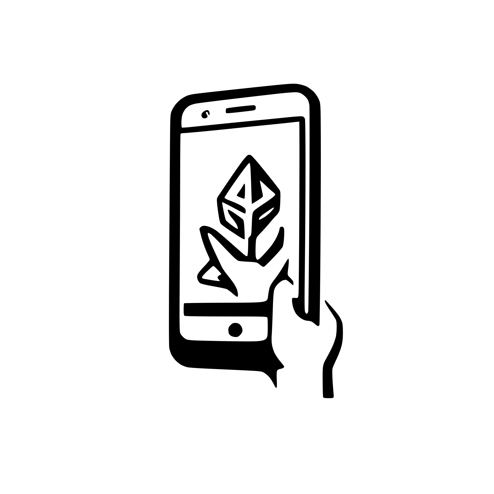 AI-generated SVG of a phone in hand