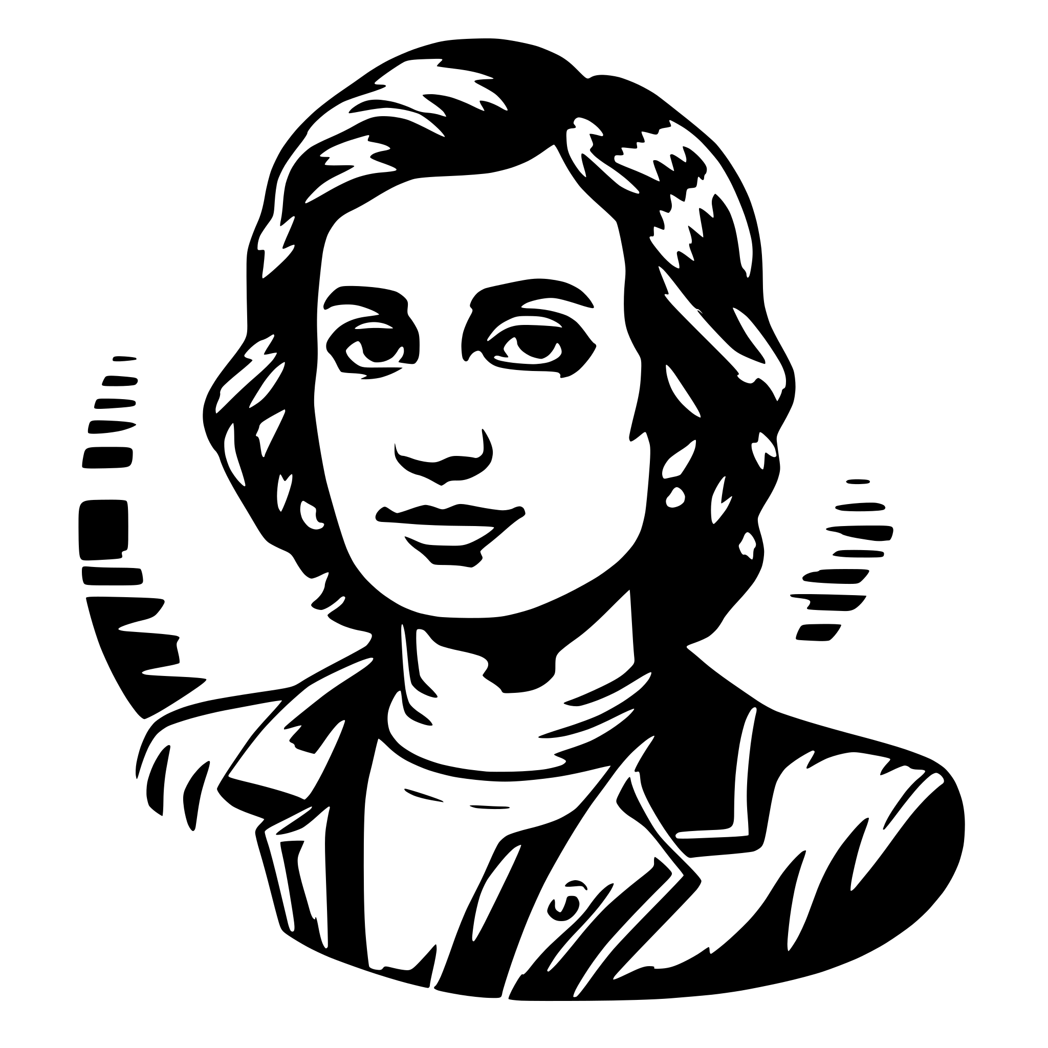AI-generated SVG of 'larry pombo'