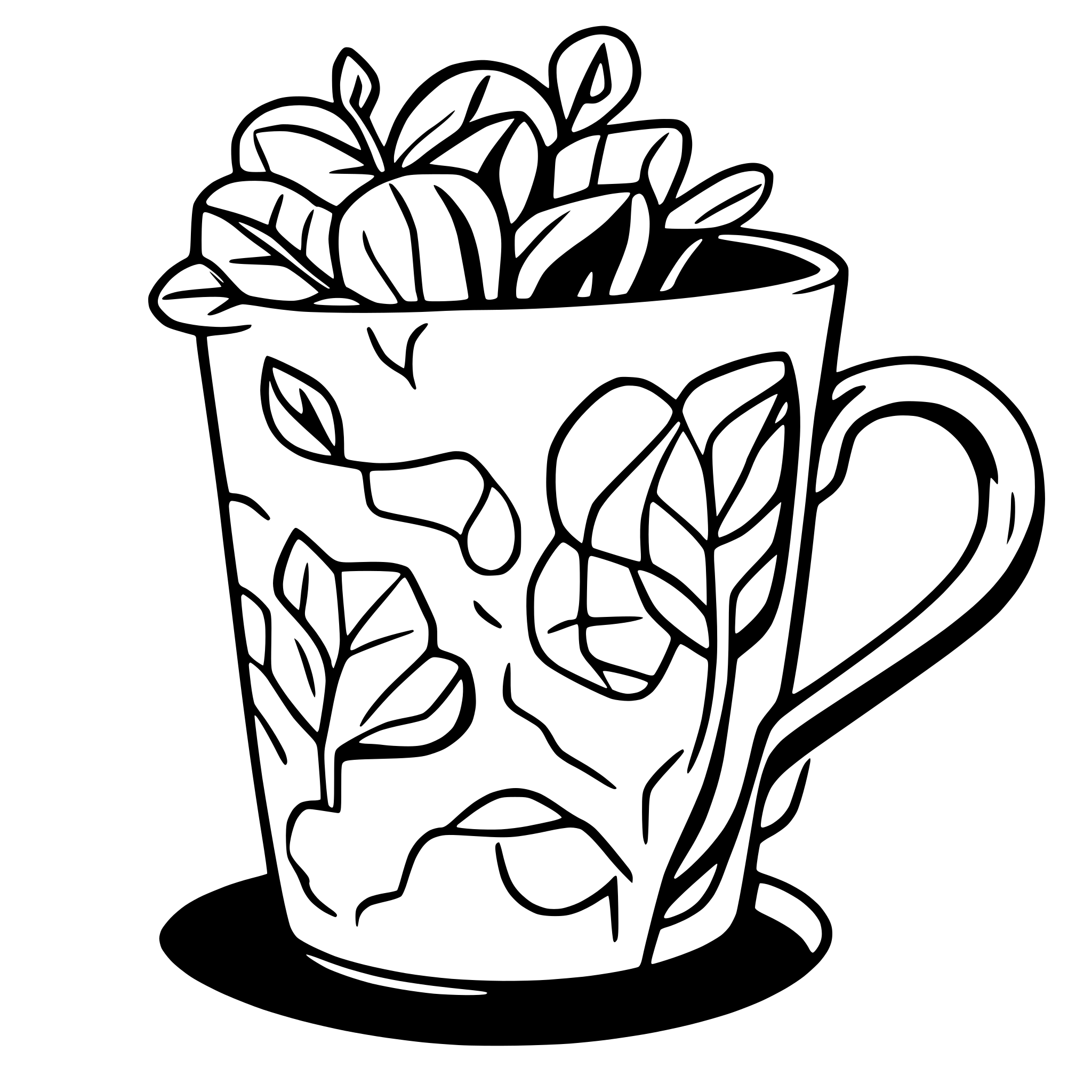 AI-generated SVG of a word ODT