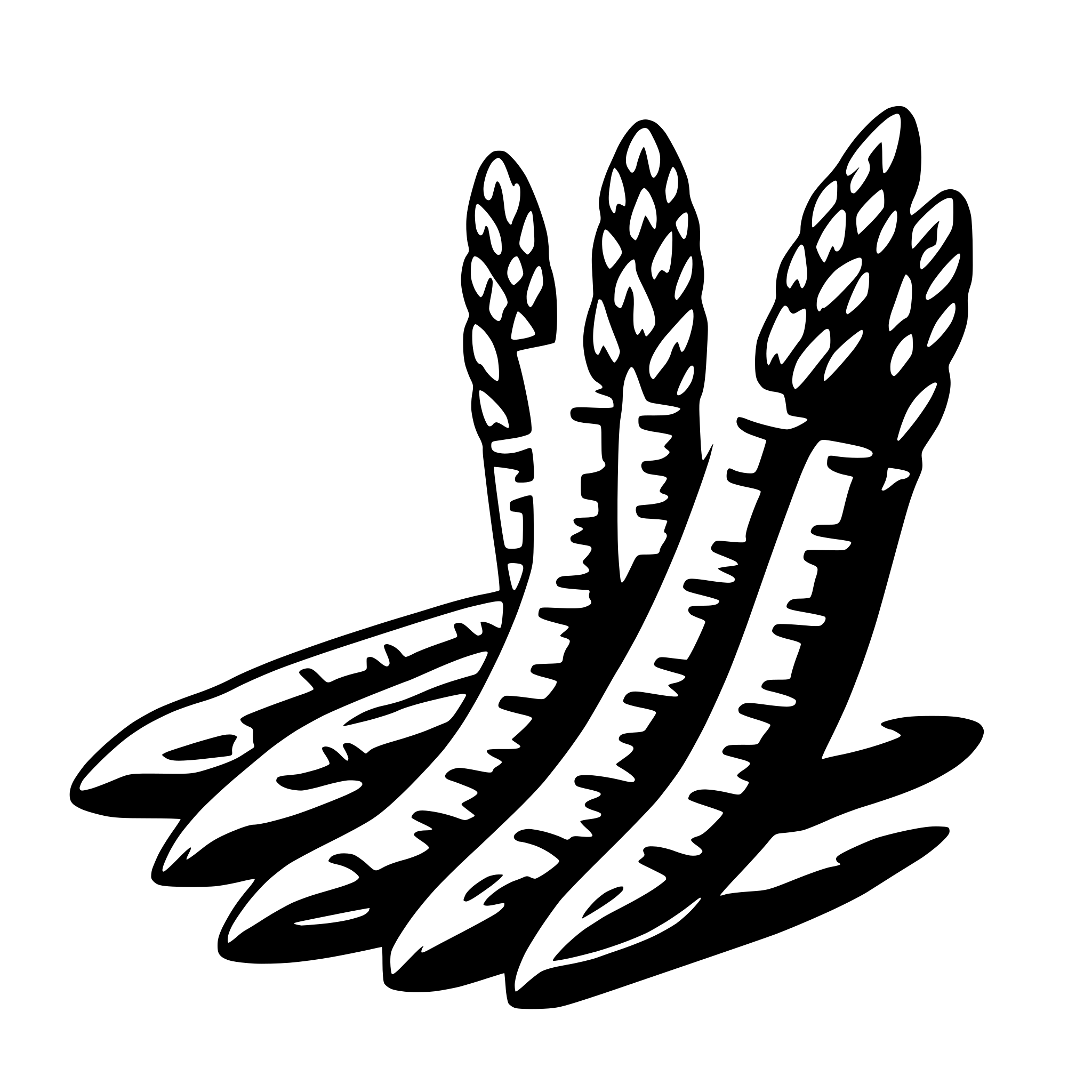 AI-generated SVG of 'asparagus'