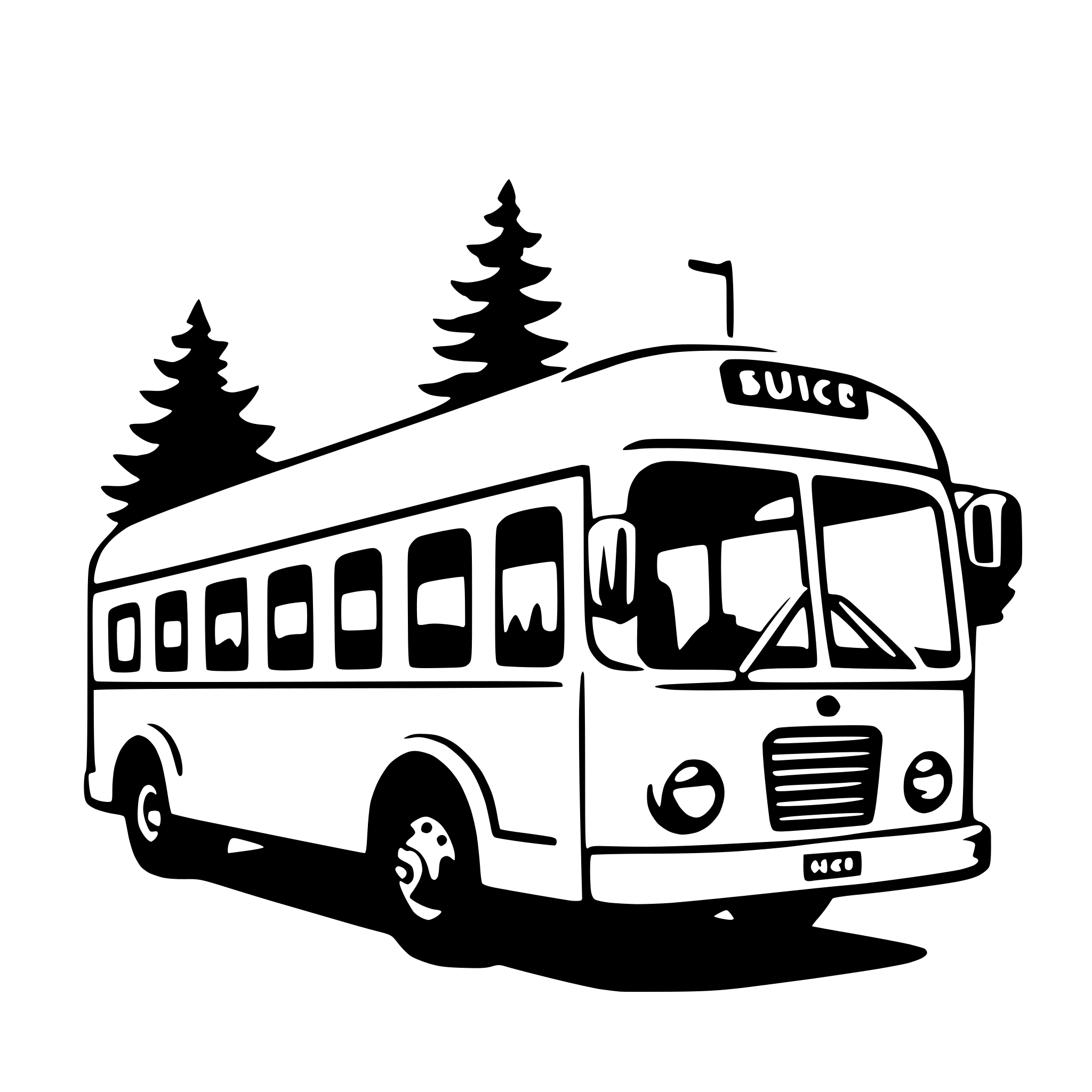 AI-generated SVG of a bus