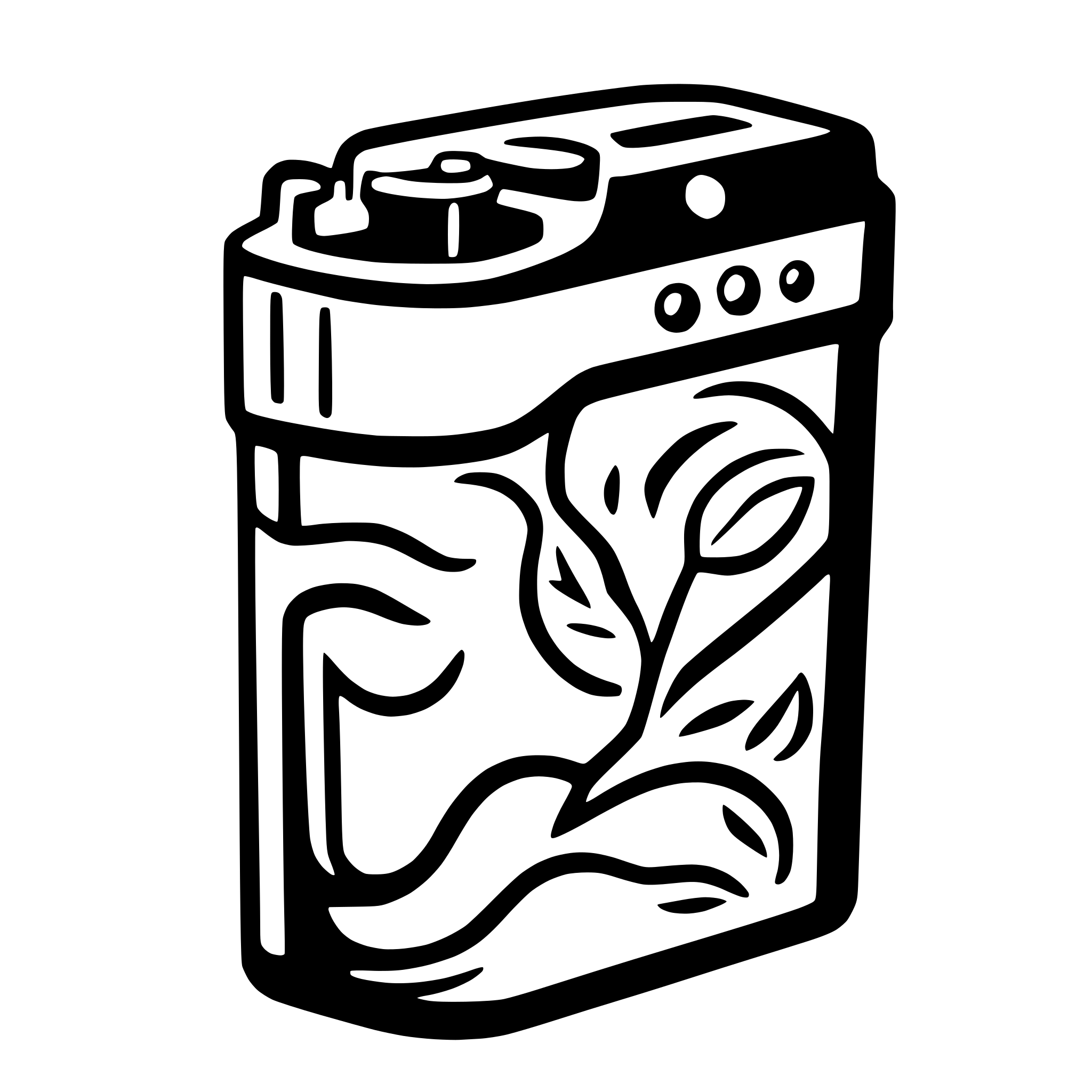 AI-generated SVG of a water softener machine