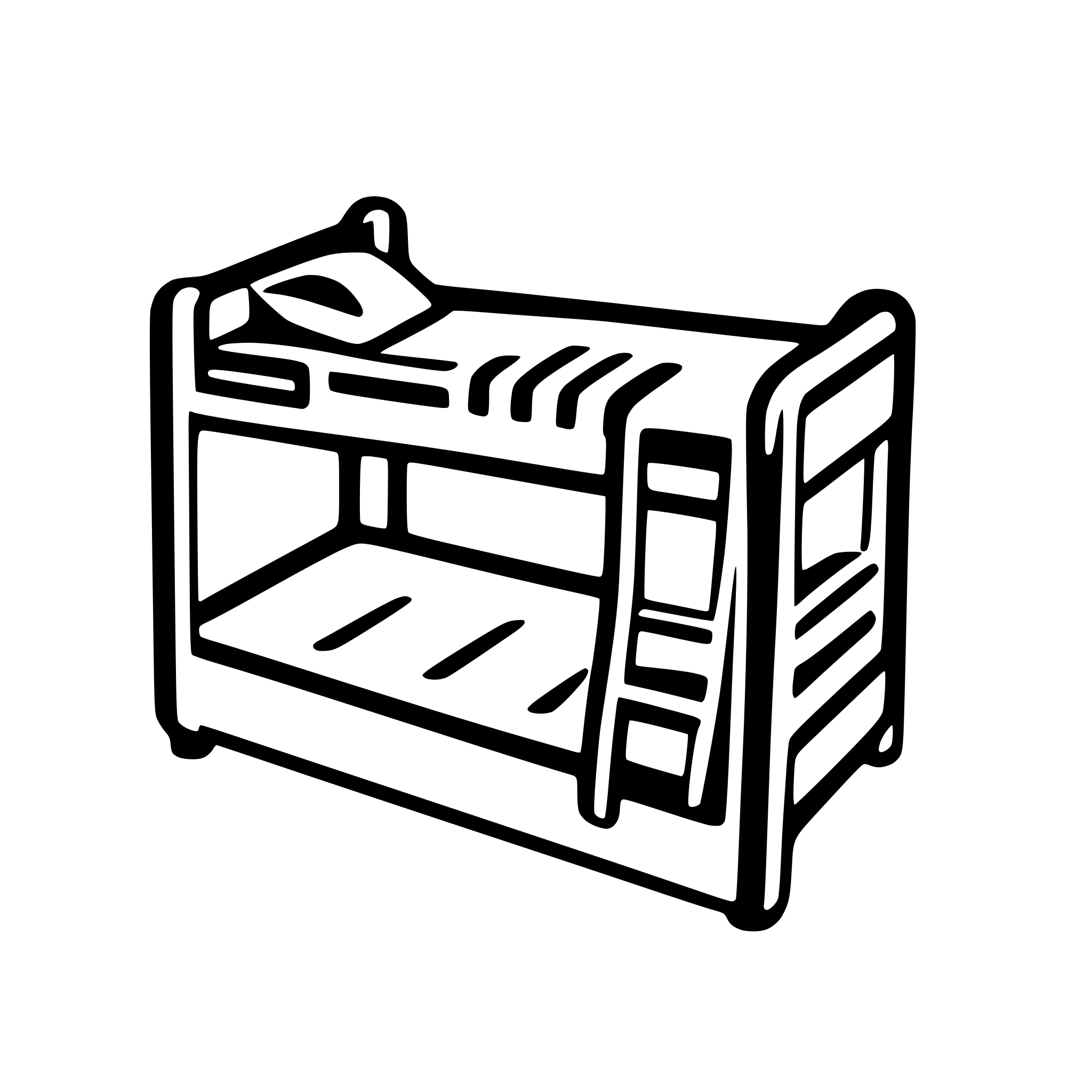 AI-generated SVG of 'A bunk bed'