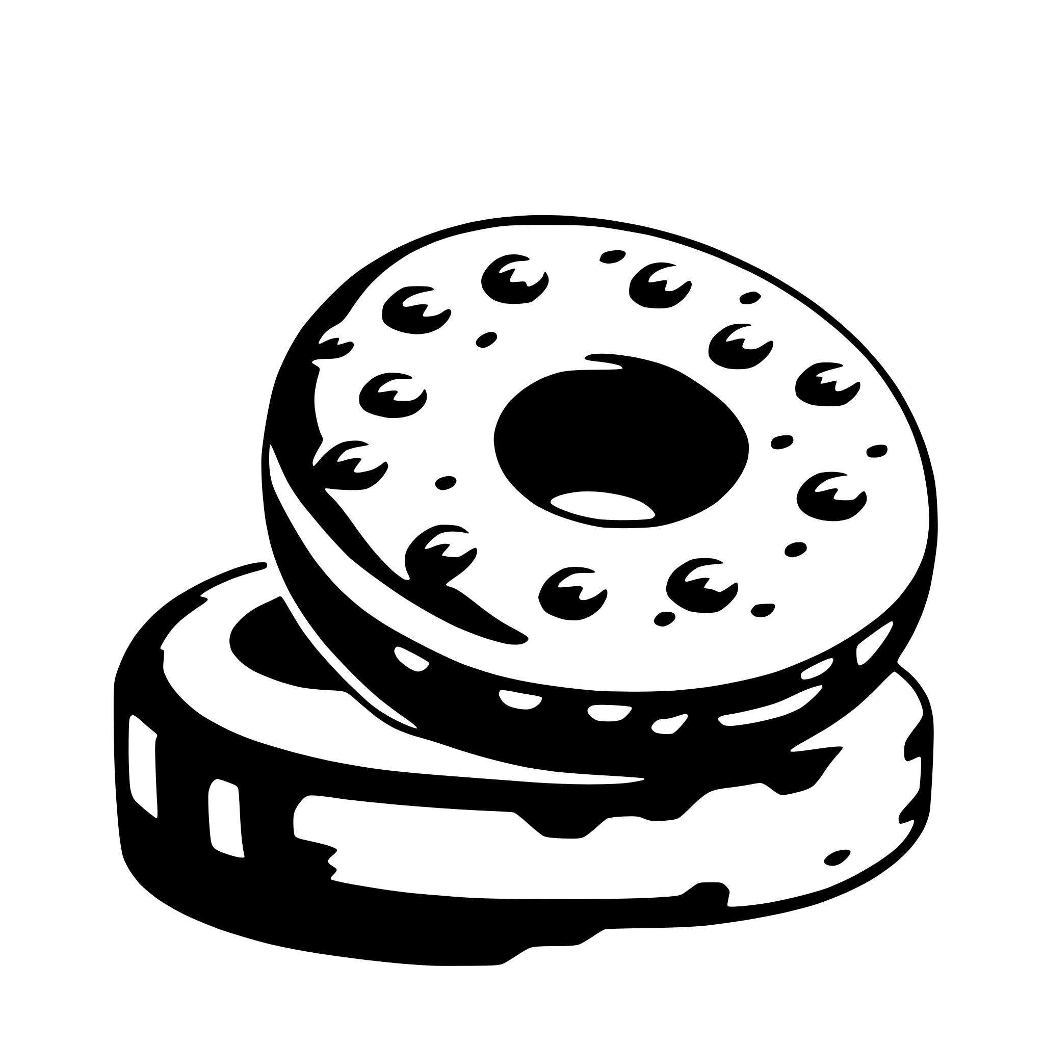 AI-generated SVG of a donut