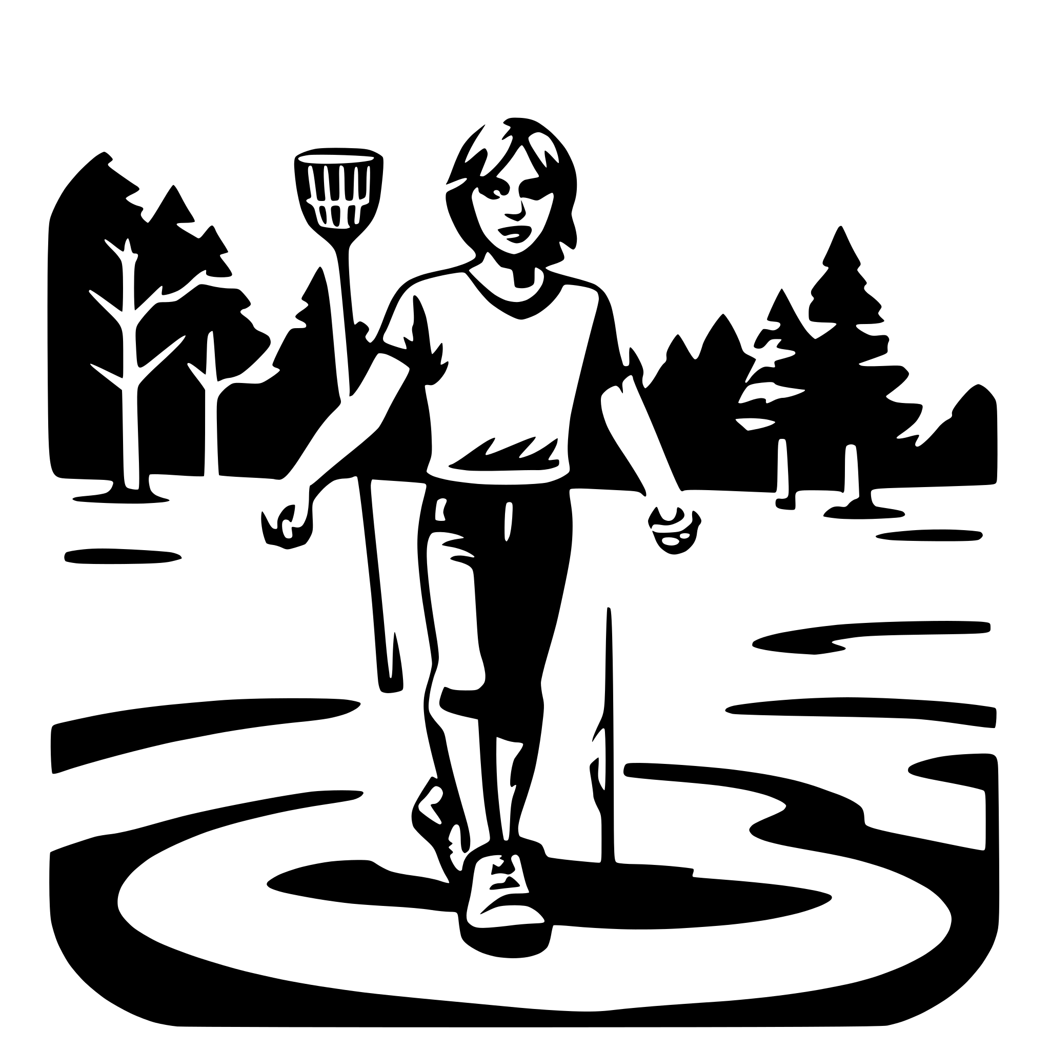 AI-generated SVG of a disc golf
