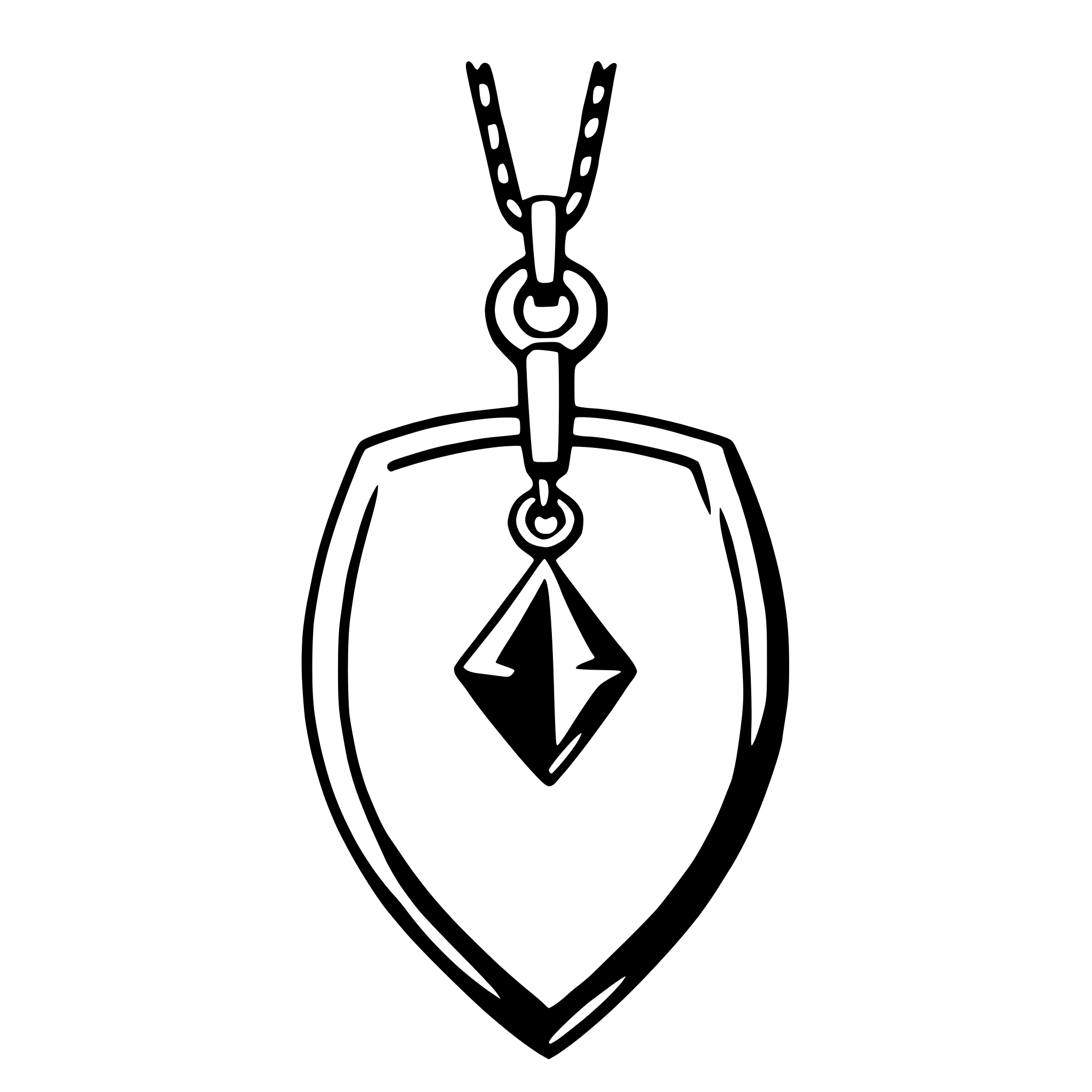 AI-generated SVG of a pendant