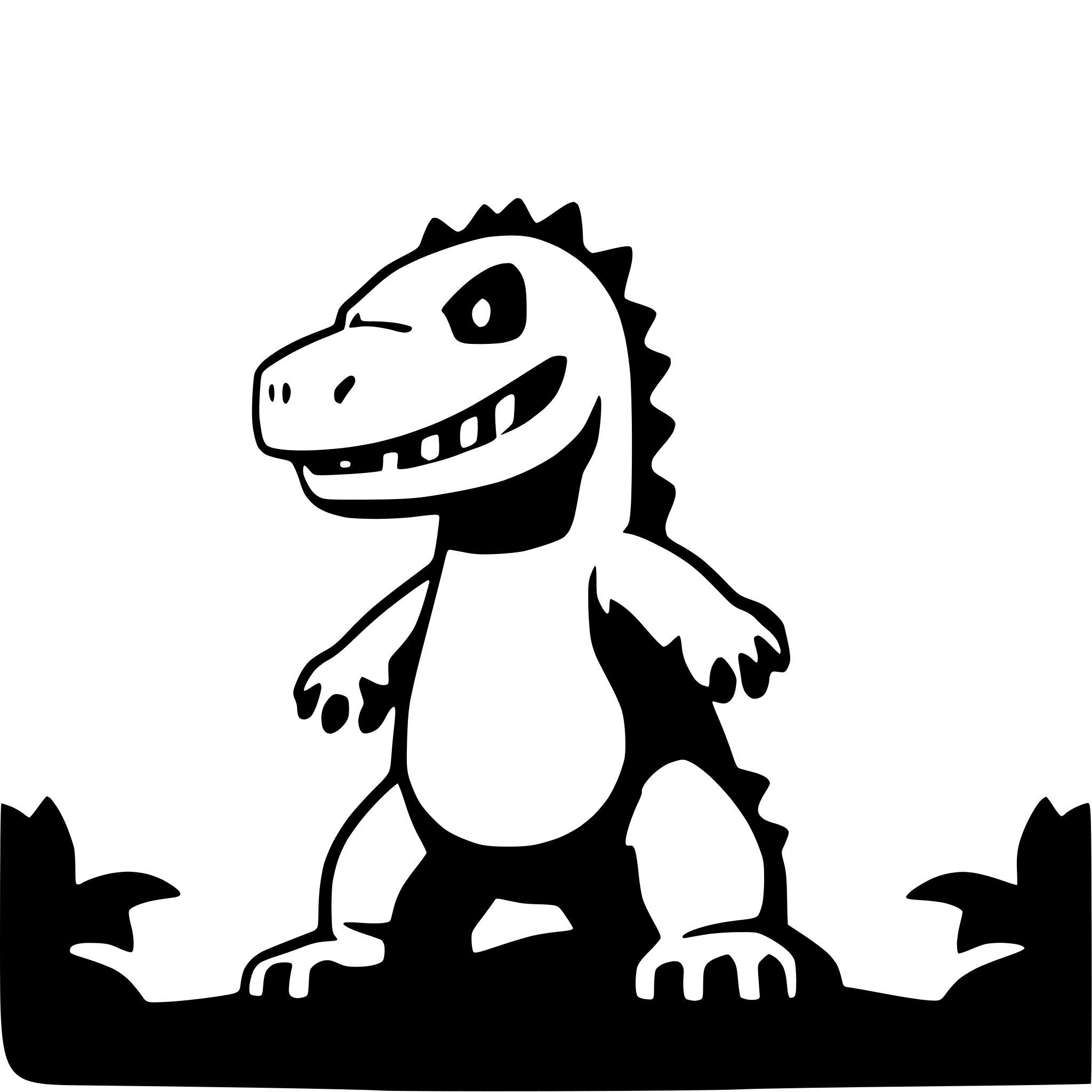 AI-generated SVG of 'godzilla'