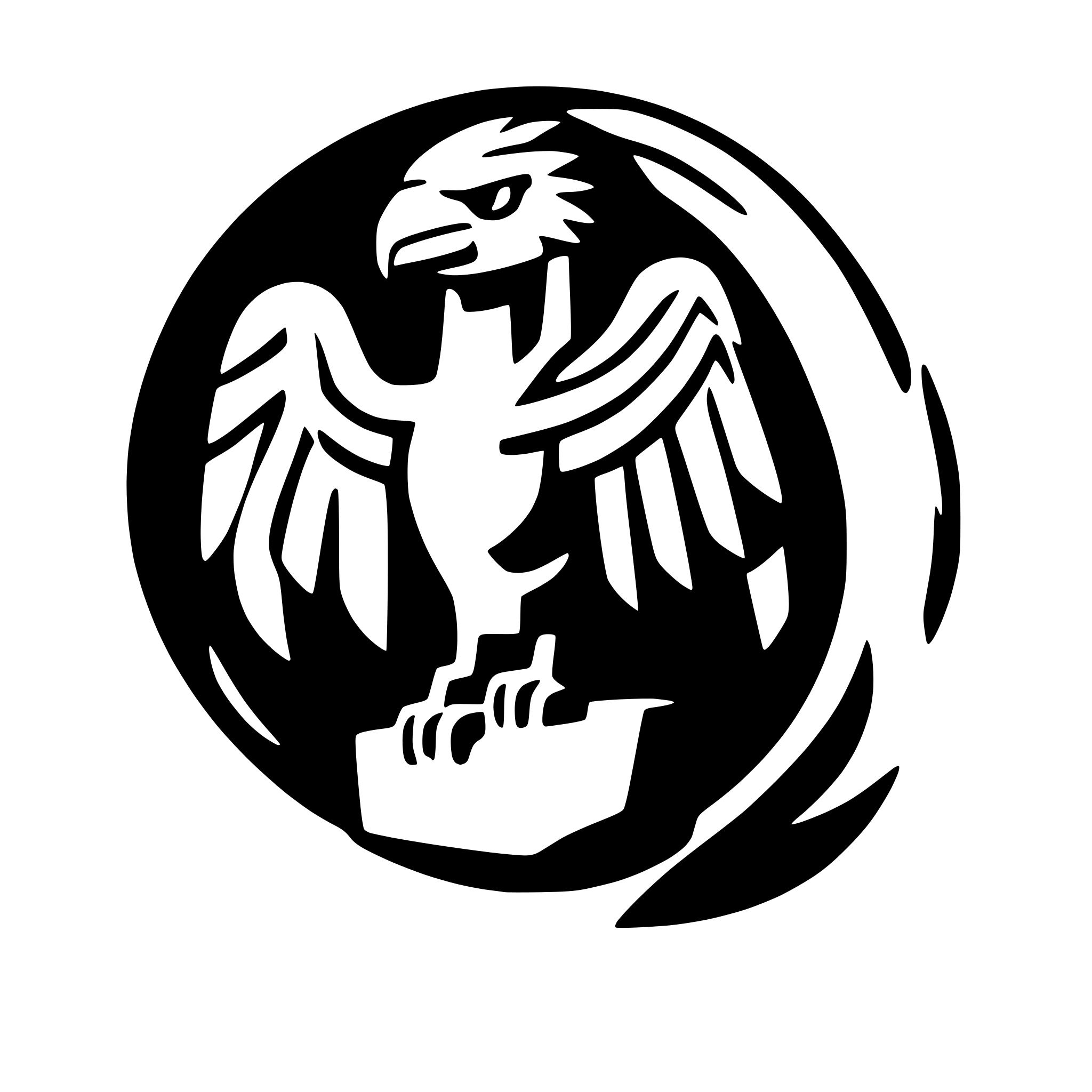 AI-generated SVG of a An eagle with wings of fire