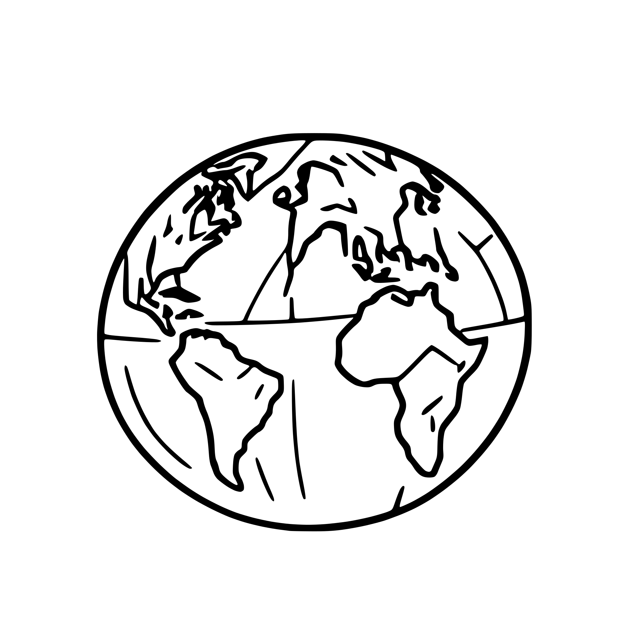 AI-generated SVG of a Generate a 2D earth with continents