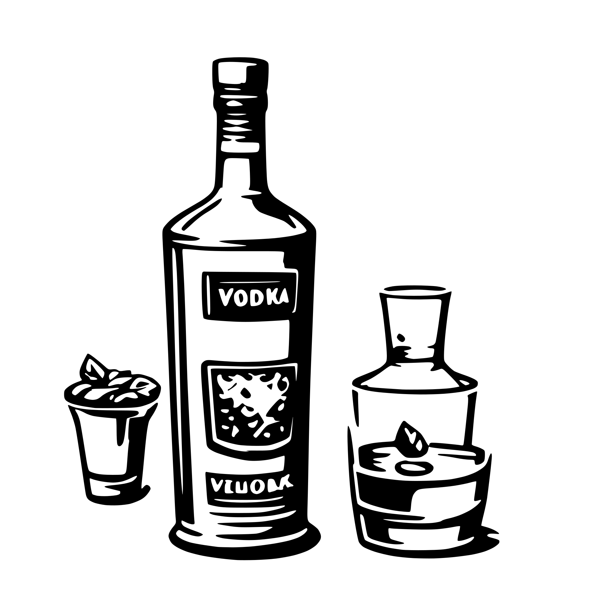 AI-generated SVG of a VODKA