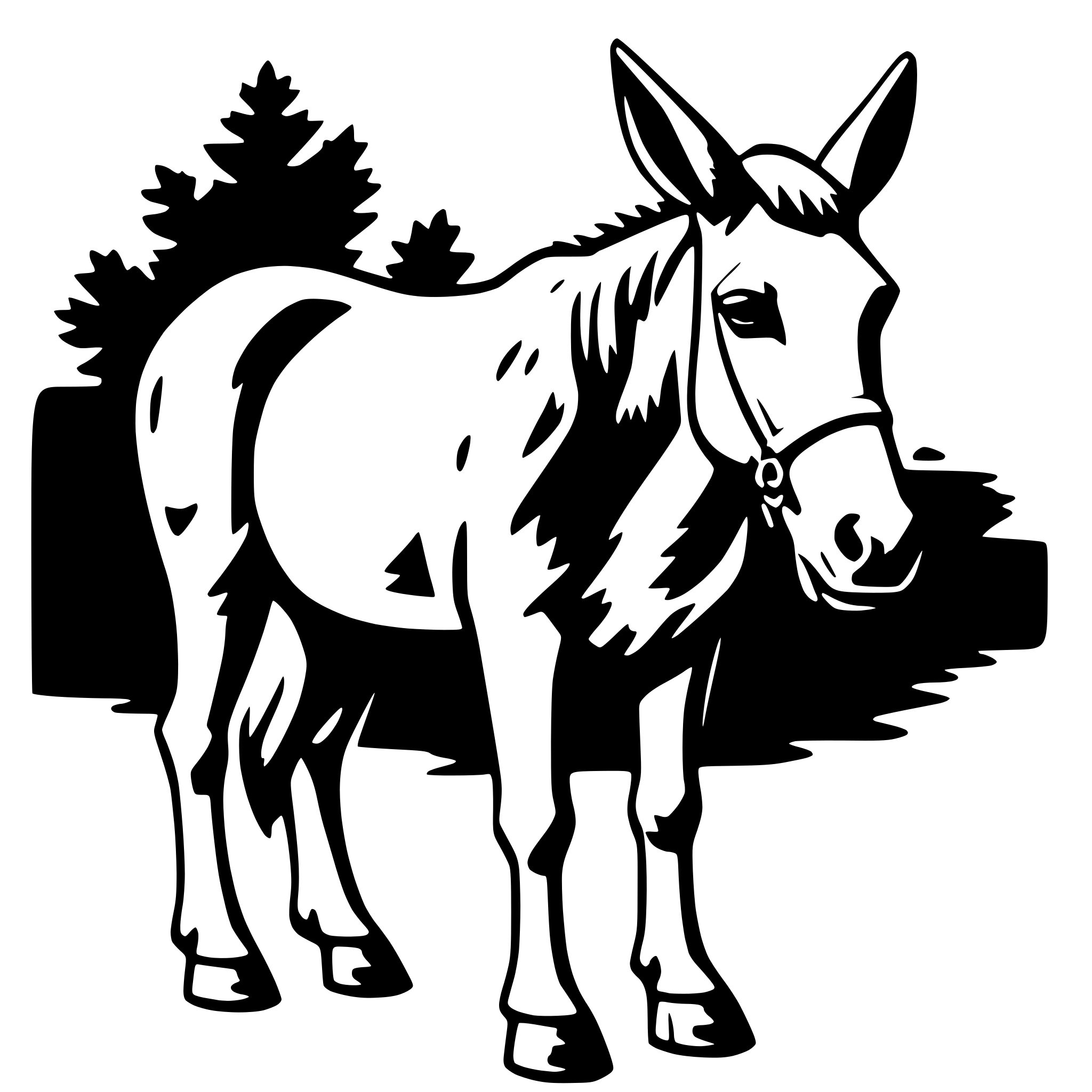 AI-generated SVG of 'mule'