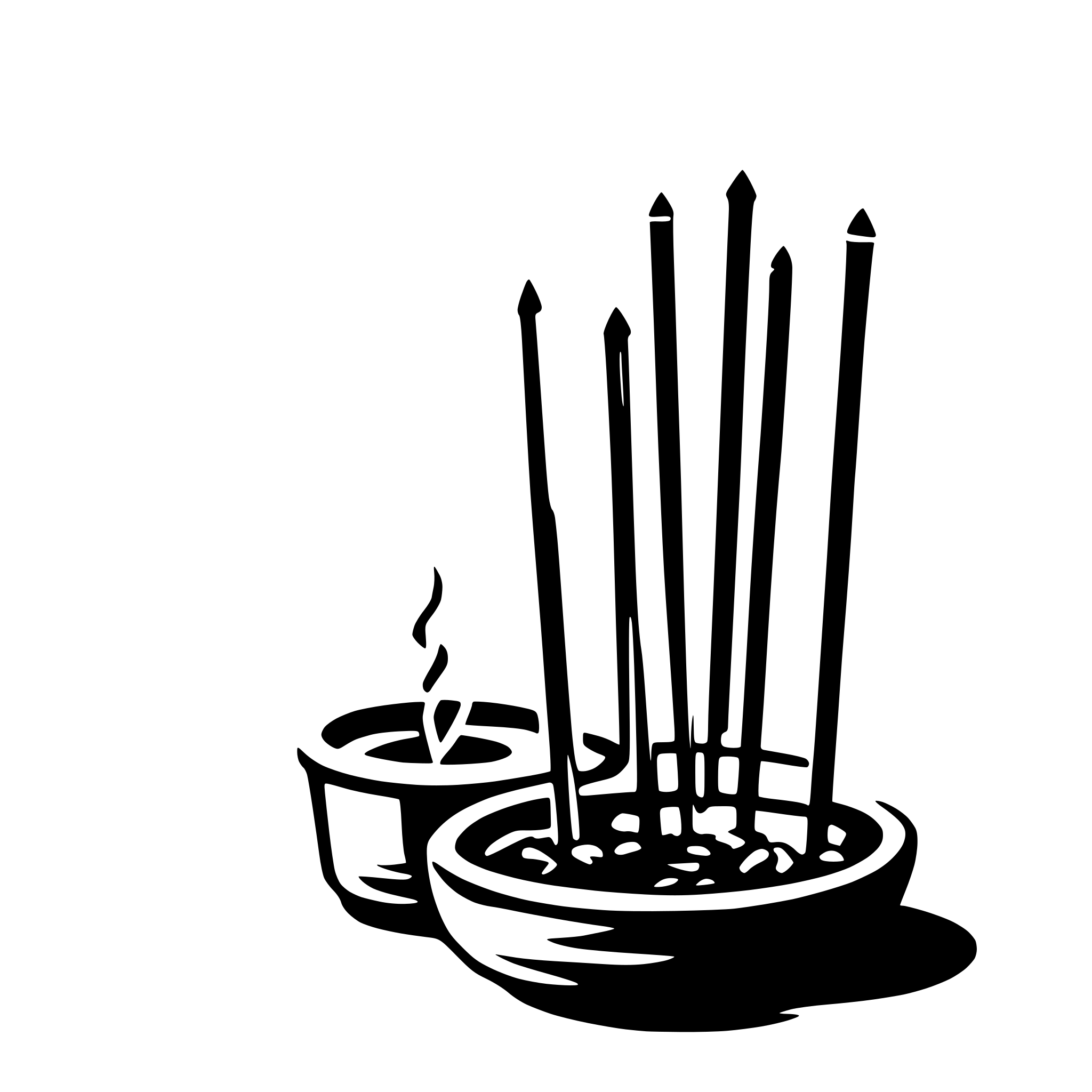AI-generated SVG of a incense sticks