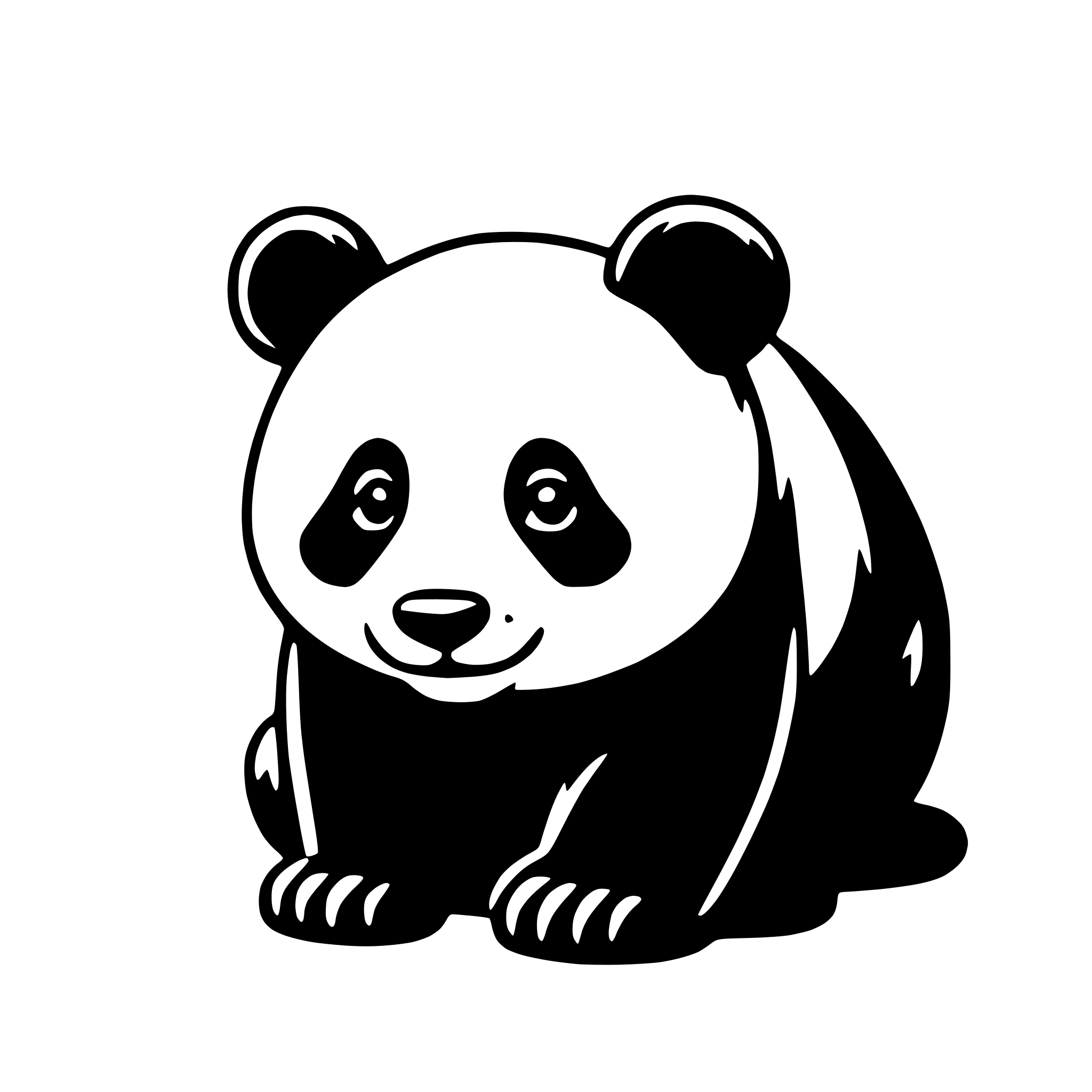 AI-generated SVG of 'panda'
