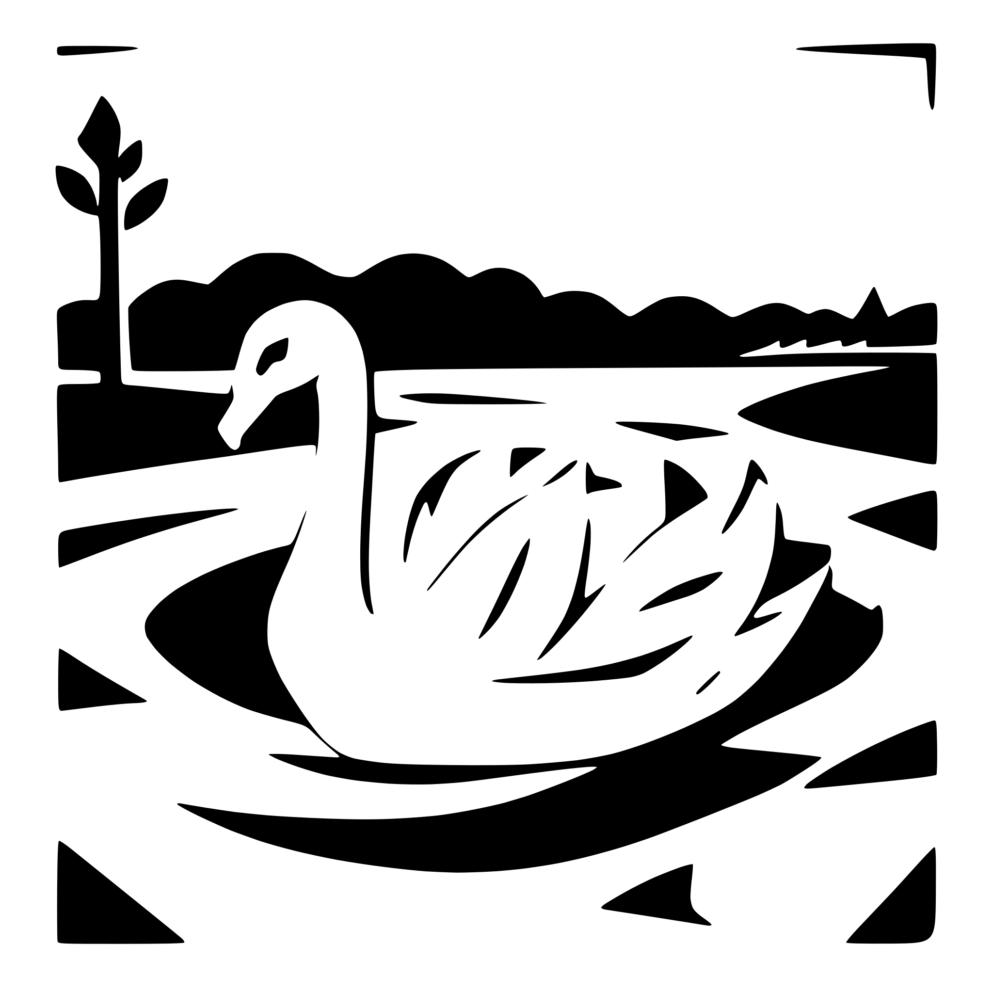 AI-generated SVG of 'swan swimming on a lake'