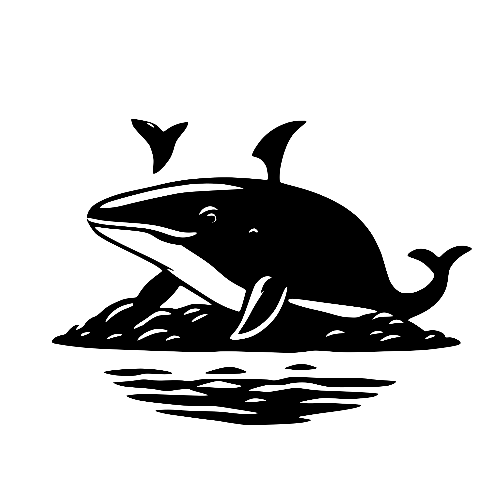 AI-generated SVG of 'little whale'