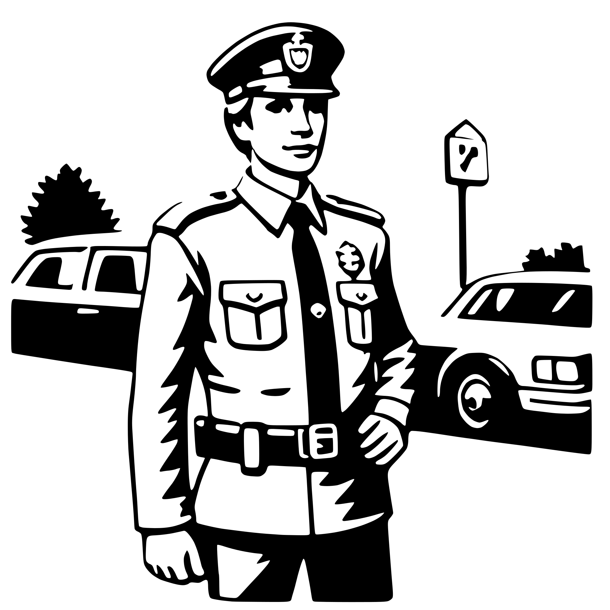 AI-generated SVG of 'police officer'
