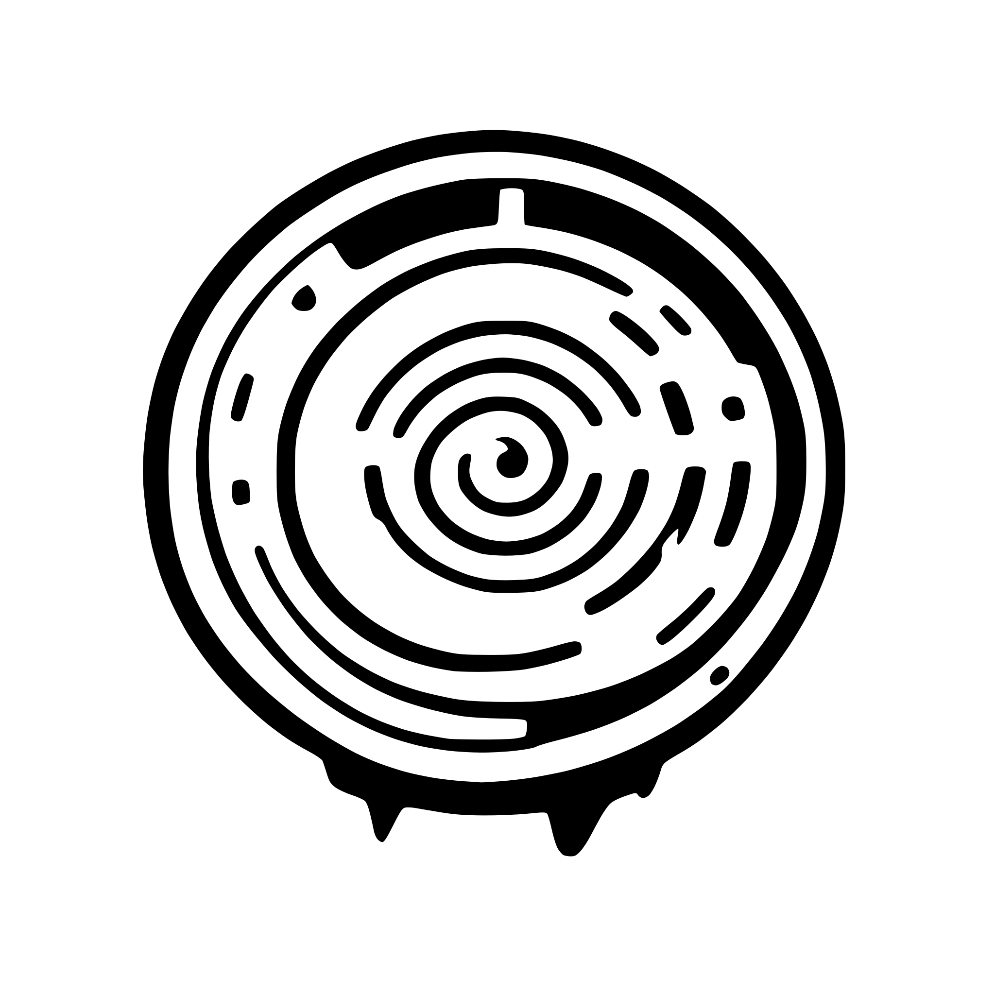 AI-generated SVG of a Minimalistic icon of a circular radar screen or abstract scanning waves, vector style. Colors: cool blue #2D62D1 and teal #22B8CF gradient for the radar, with a small orange #E67E22 highlight. Clean and modern design, evokes security monitoring and tech.
