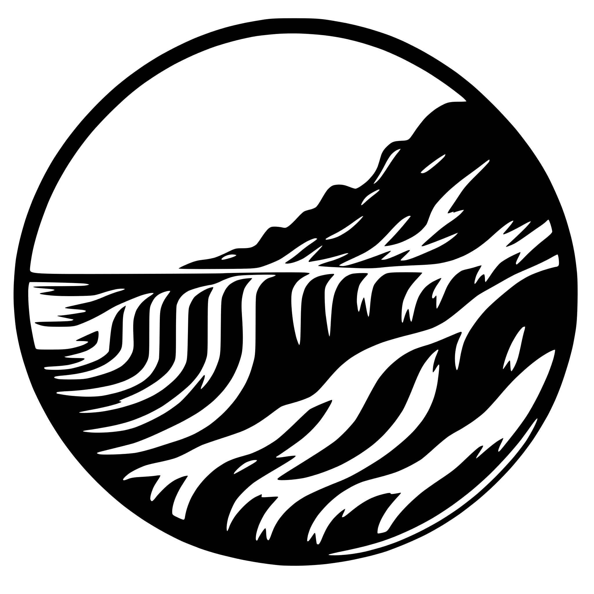 AI-generated SVG of 'cirular dark wave'
