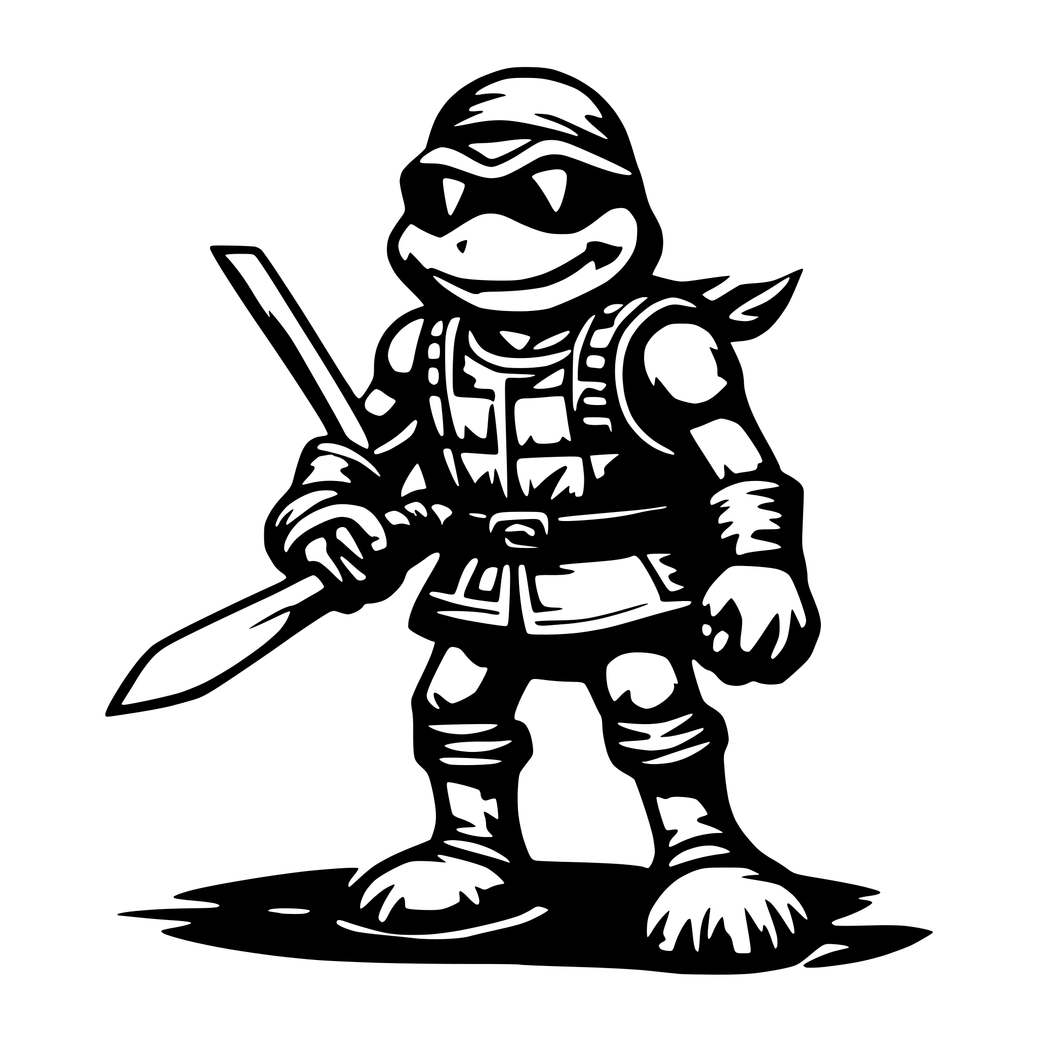 AI-generated SVG of 'mario ninja turtle'