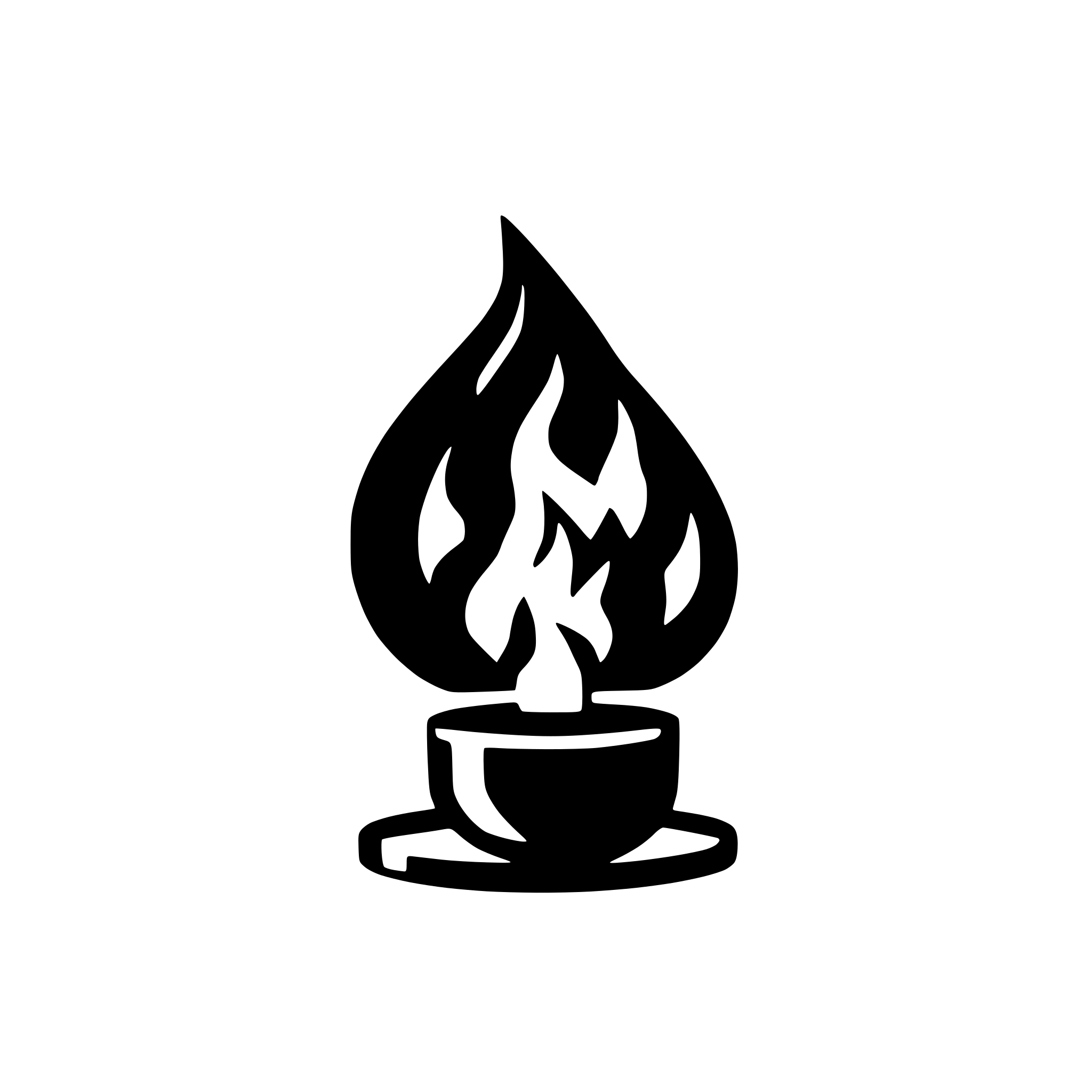 AI-generated SVG of a extinguished campfire
