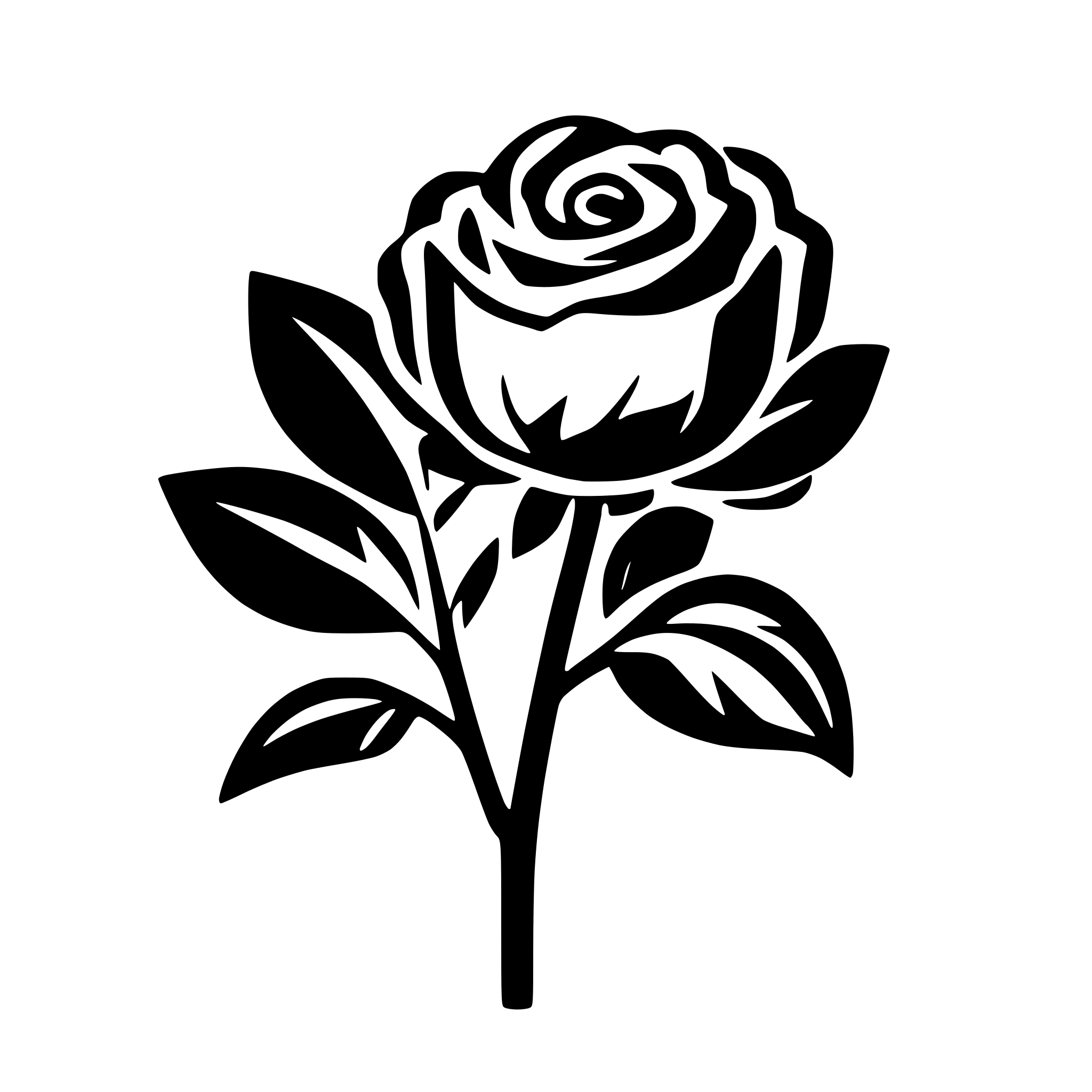 AI-generated SVG of 'rose flower icon top view'
