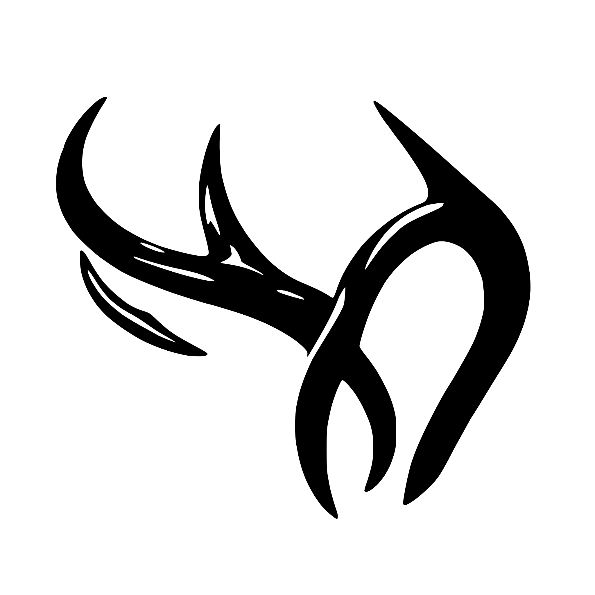 AI-generated SVG of a Kudu horns