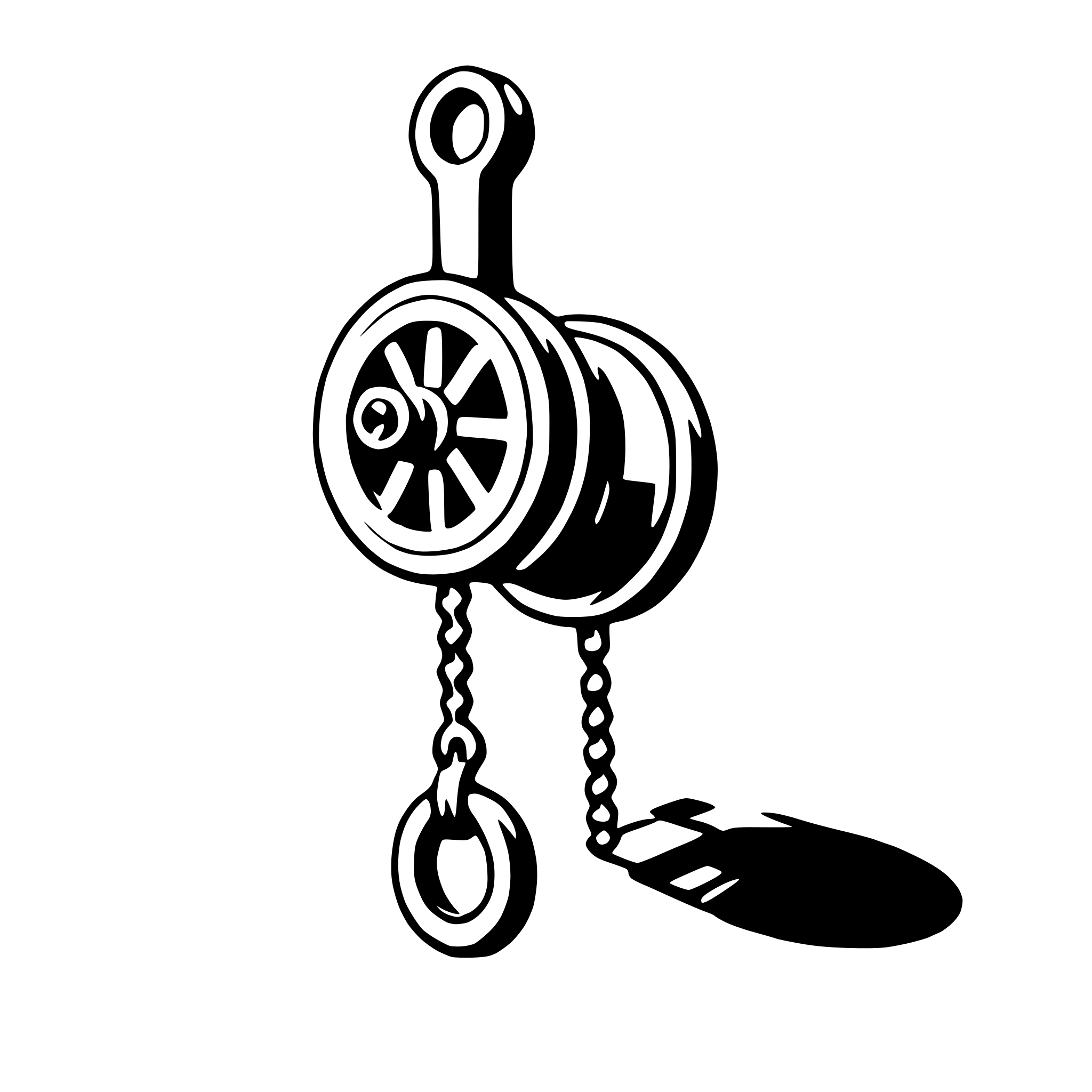 AI-generated SVG of a pulley