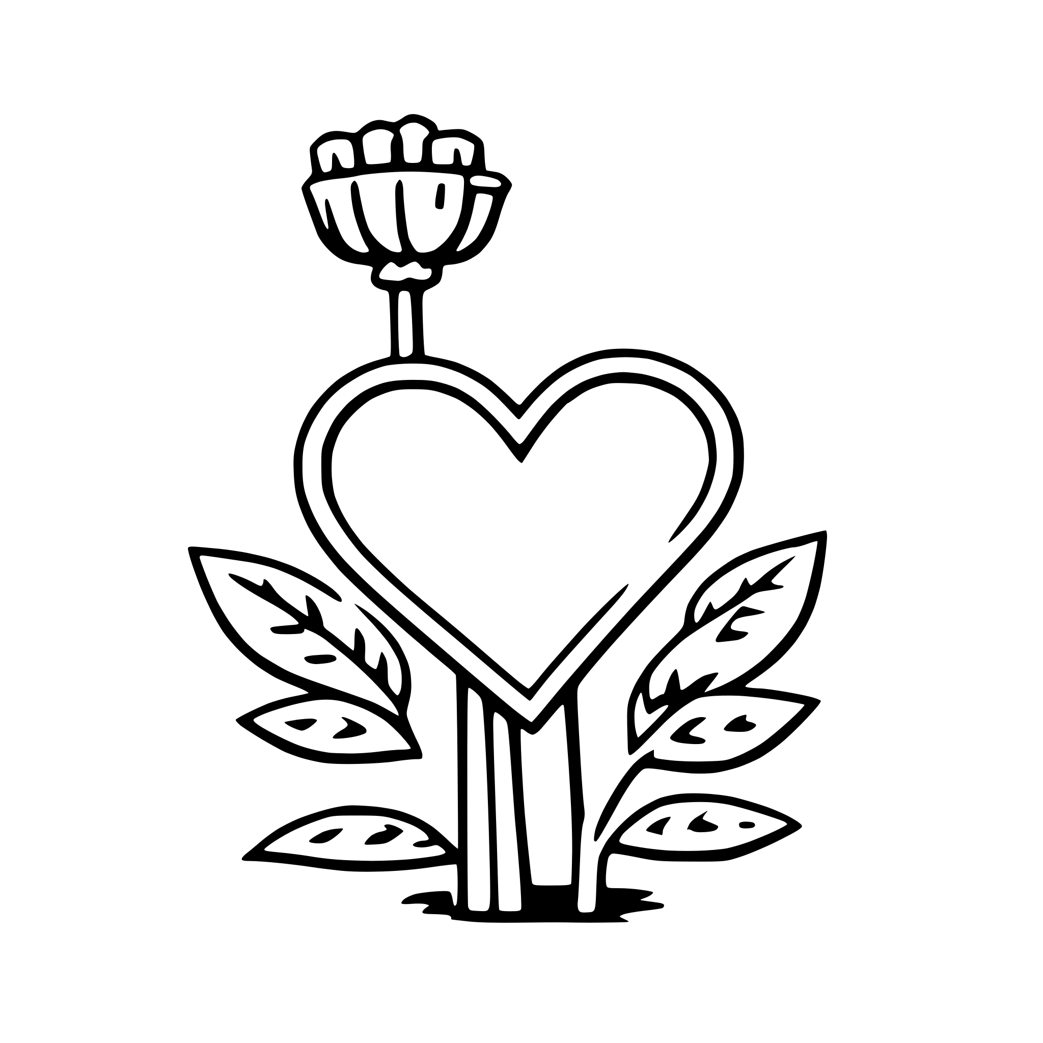 AI-generated SVG of a love doodles