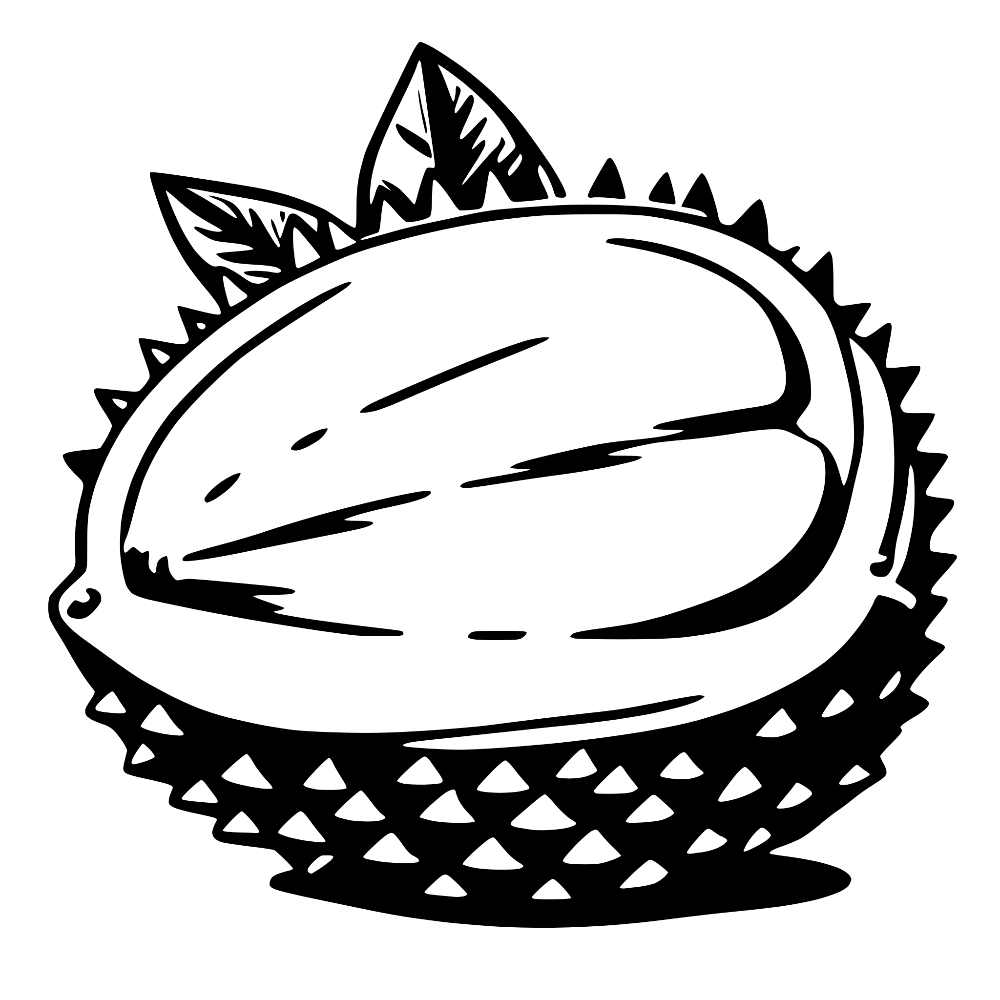 AI-generated SVG of 'durian'