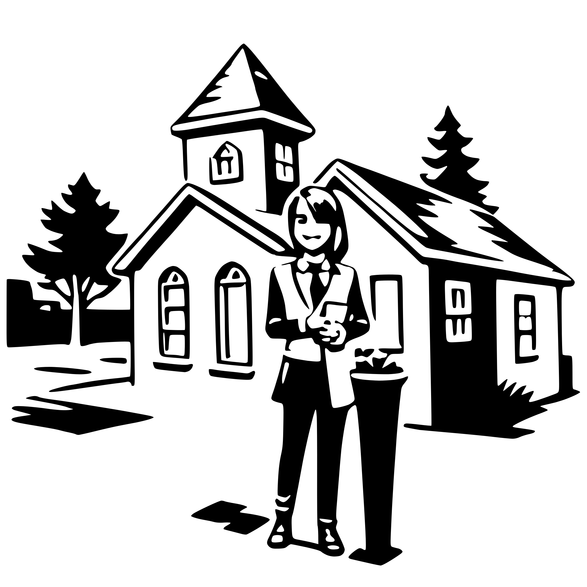 AI-generated SVG of a real estate agent