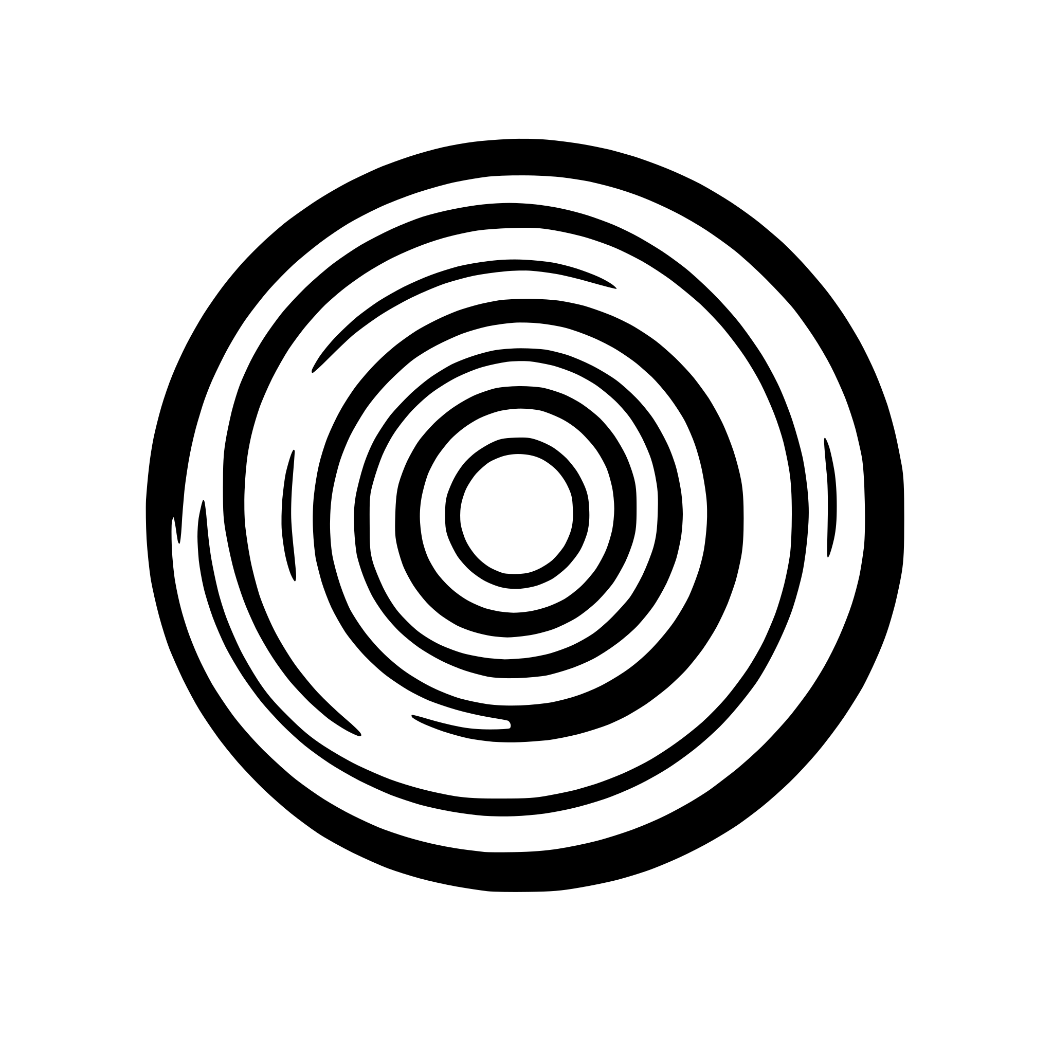 AI-generated SVG of a abstract circle with concentric rings