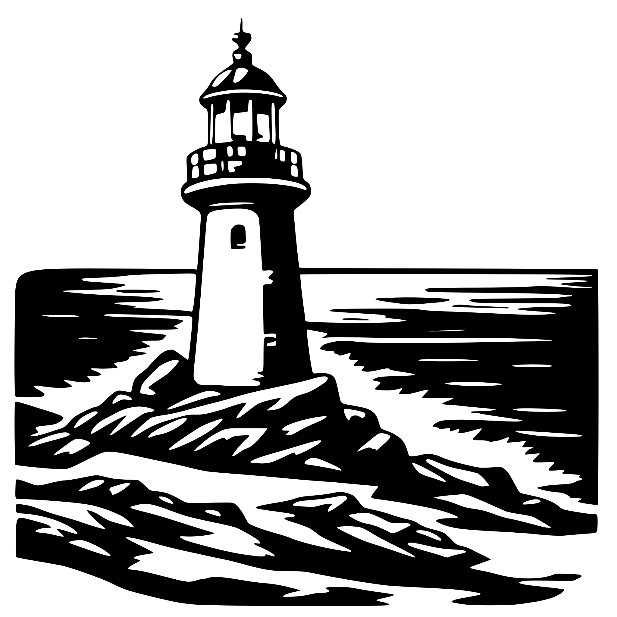 AI-generated SVG of a un faro su delle rocce, colpito dalle onde, stilizzato con massimo 4 colori AI-generated SVG of a un faro su delle rocce, colpito dalle onde, stilizzato con massimo 4 colori