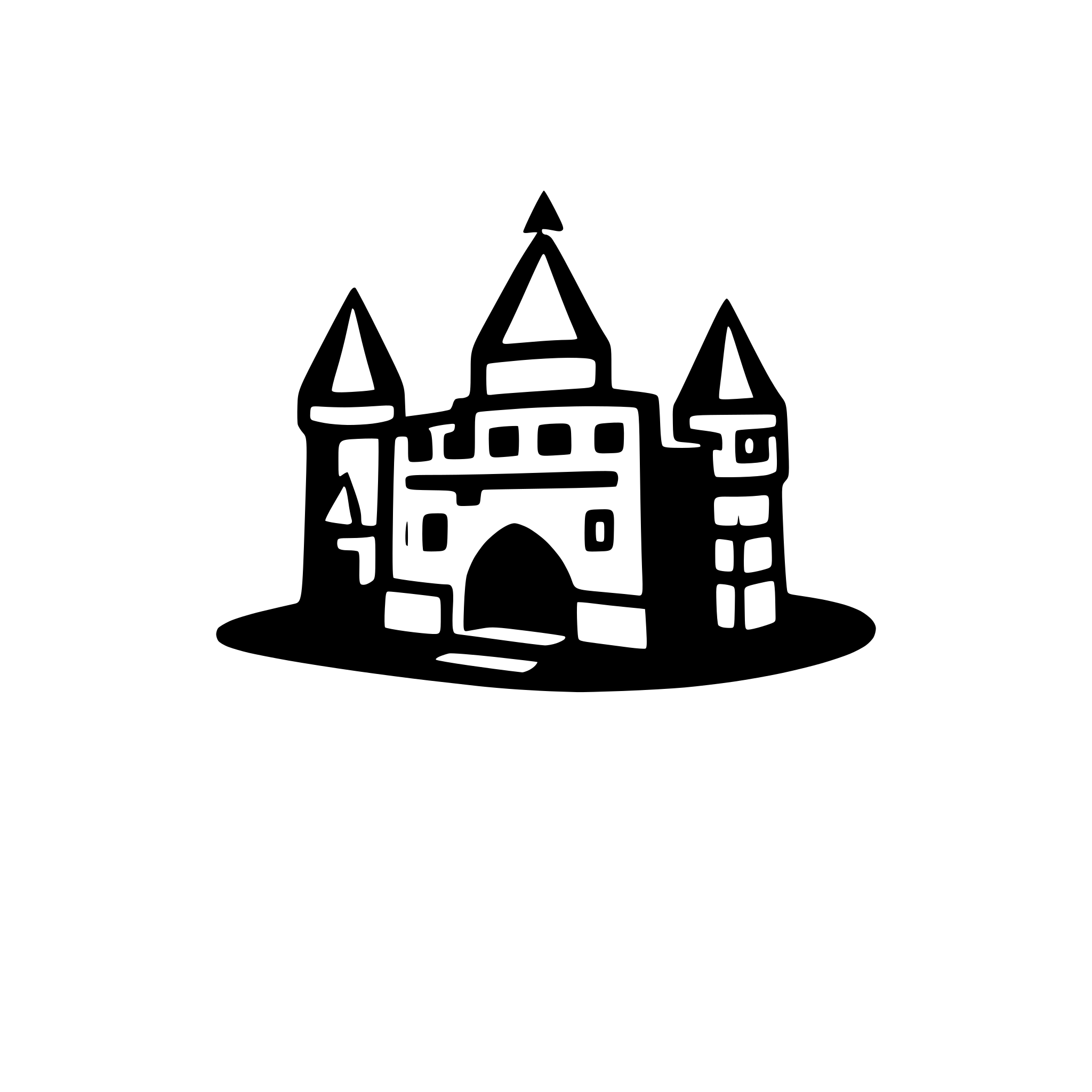 AI-generated SVG of 'castle icon in rts game'