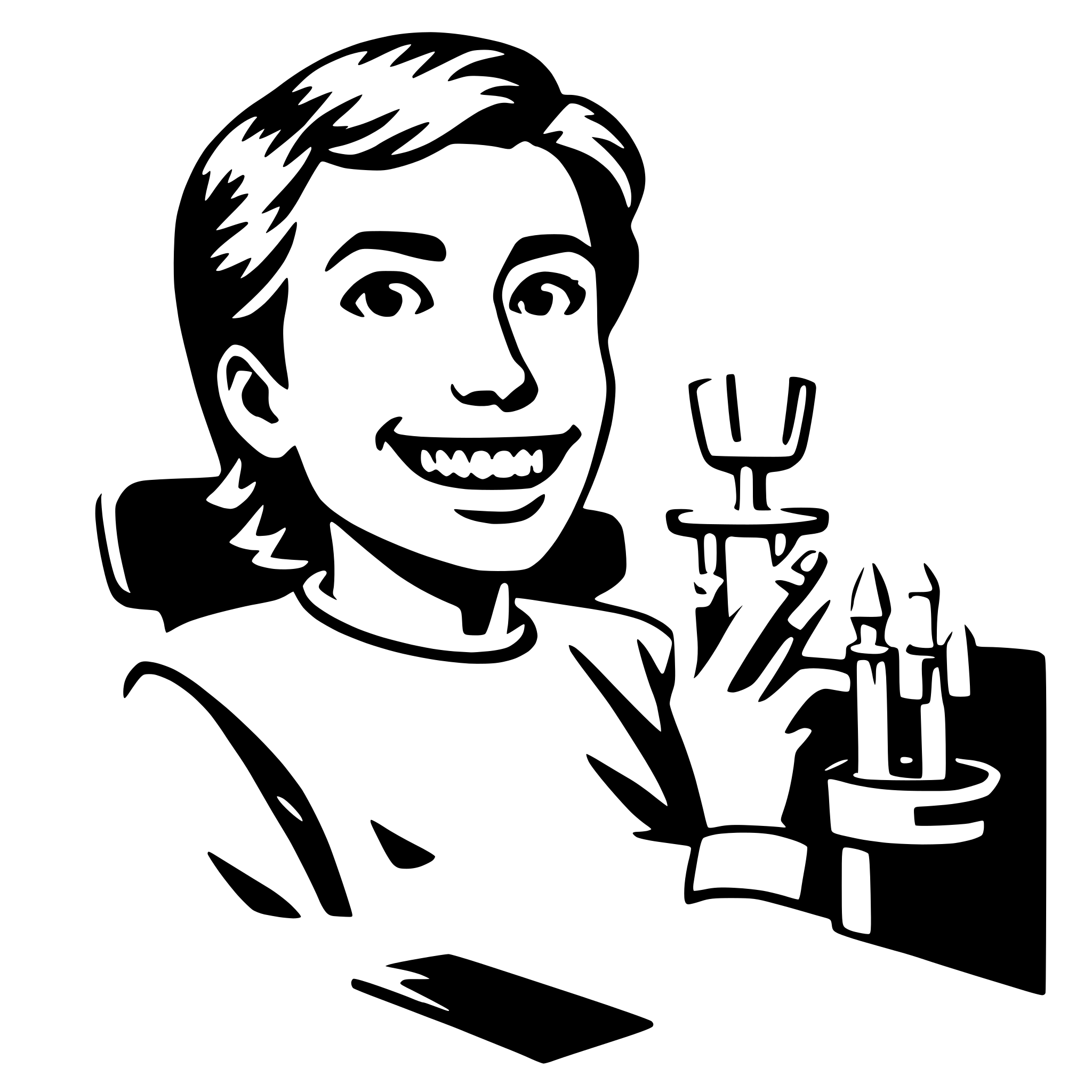 AI-generated SVG of a dentist