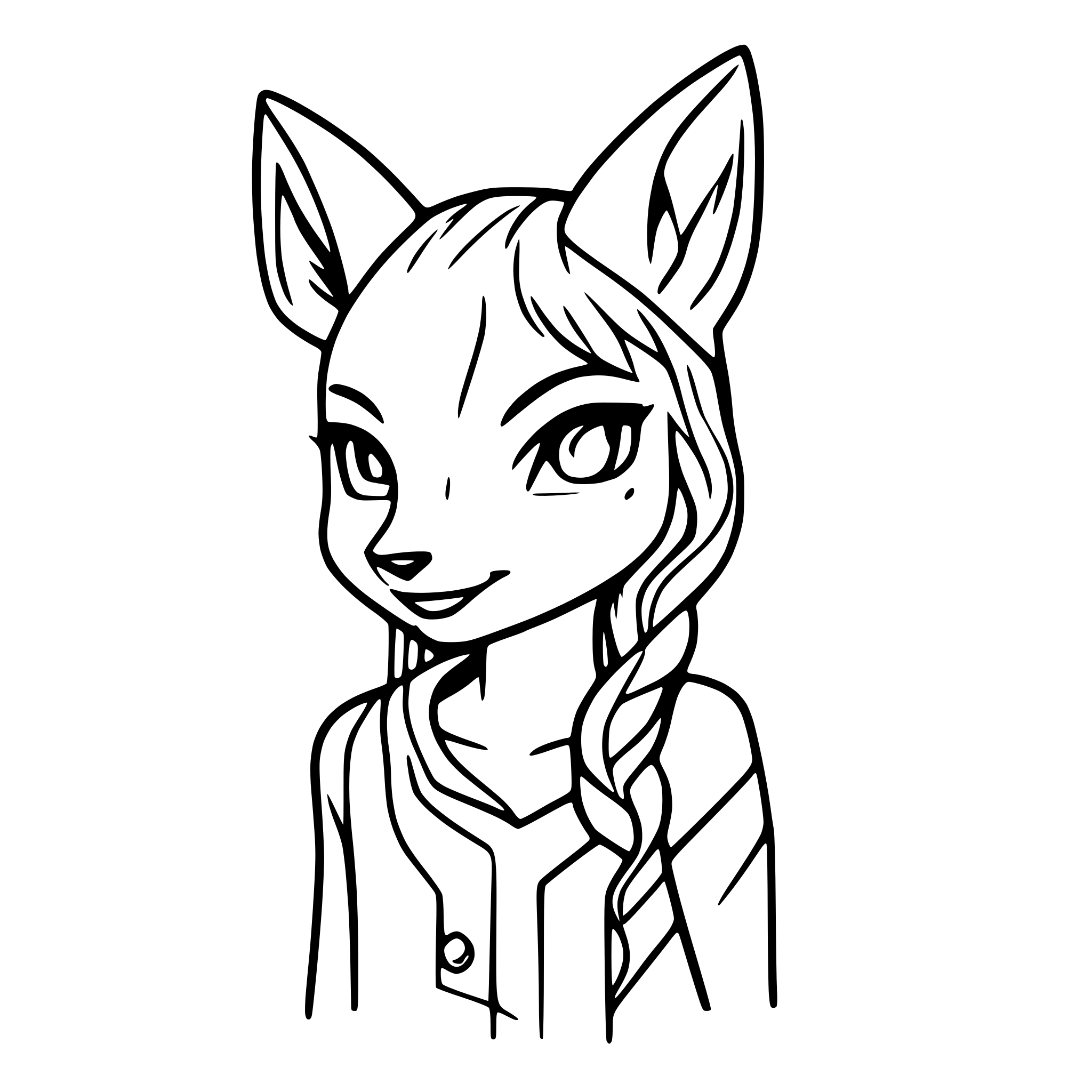 AI-generated SVG of 'tattoo studio sly fox'