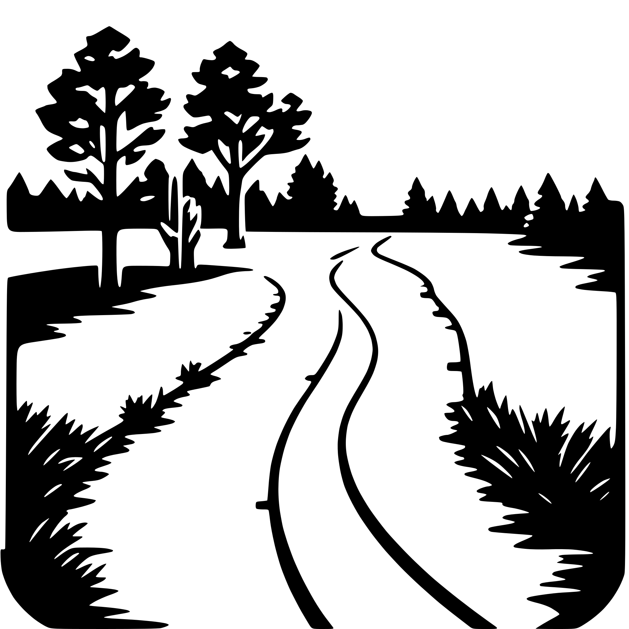 AI-generated SVG of a wilderness trail